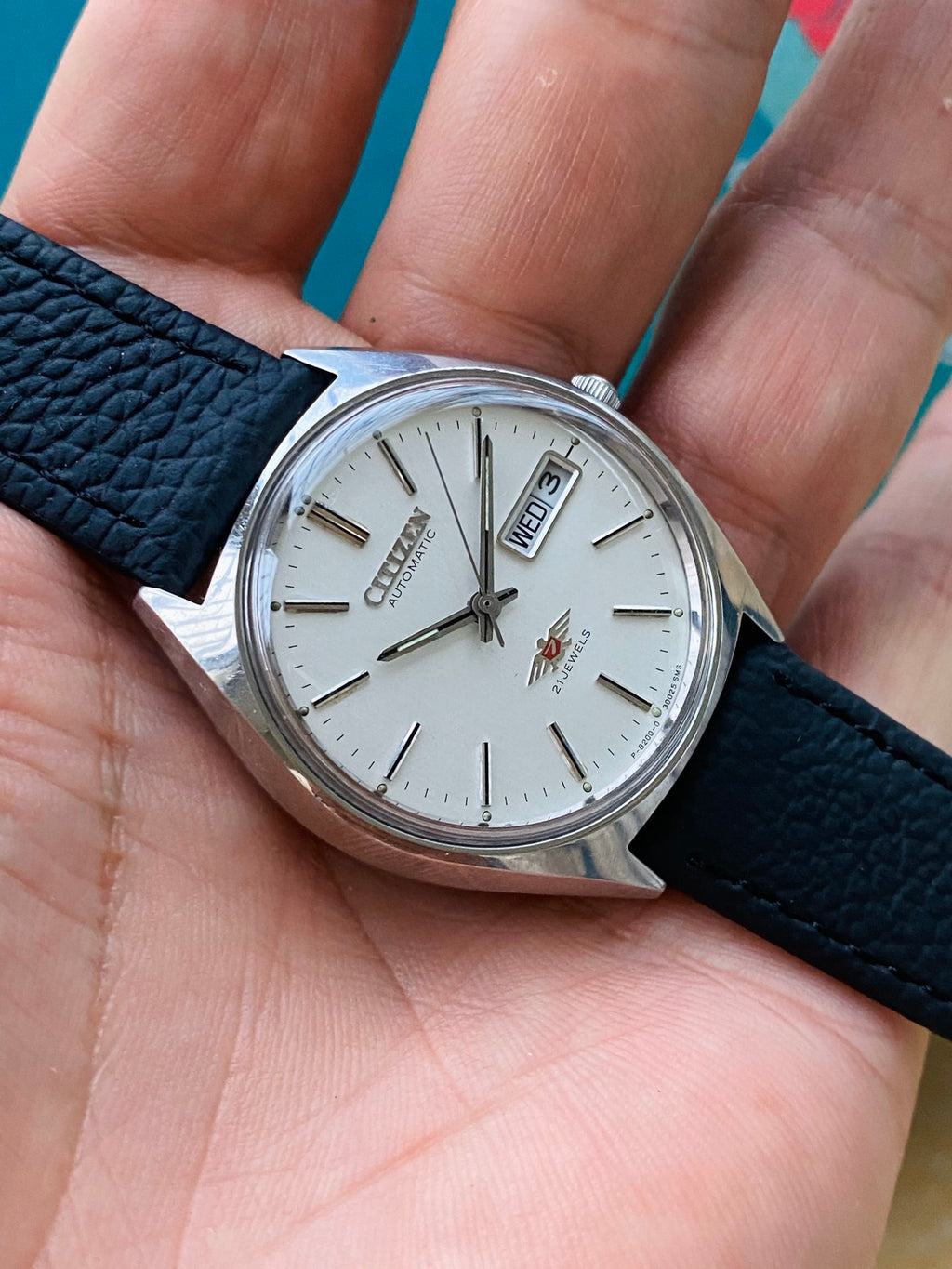 Citizen Day Date Automatic Watch 8200 21 Jewels 36MM 296-0130
