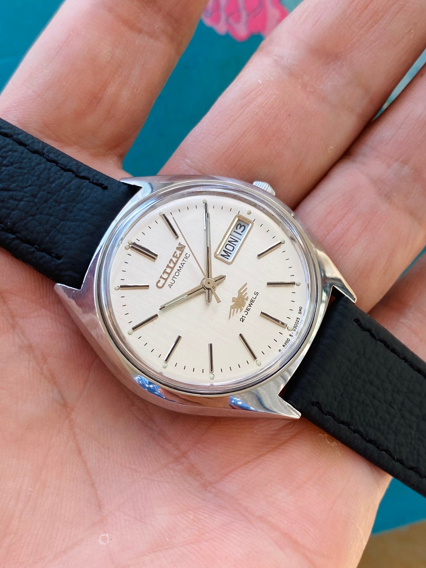 Citizen Day Date Automatic Watch 8200 21 Jewels 36MM 297-0138