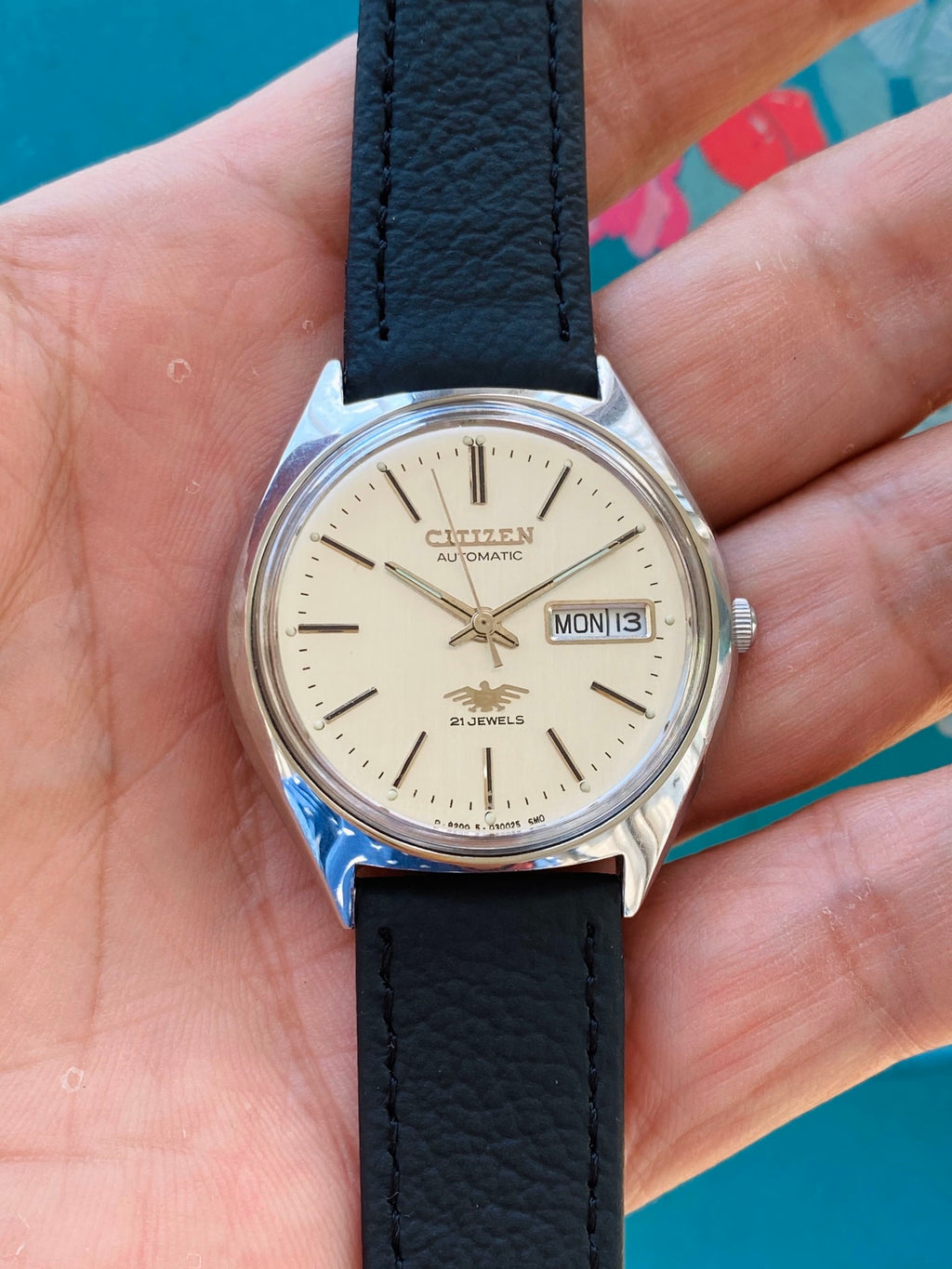 Citizen Day Date Automatic Watch 8200 21 Jewels 36MM 297-0138
