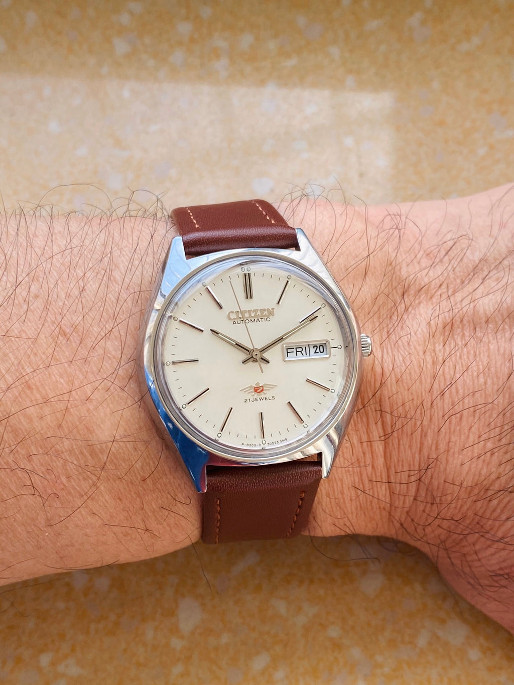 Citizen Day Date Automatic Watch 8200 21 Jewels 36MM 326-0148