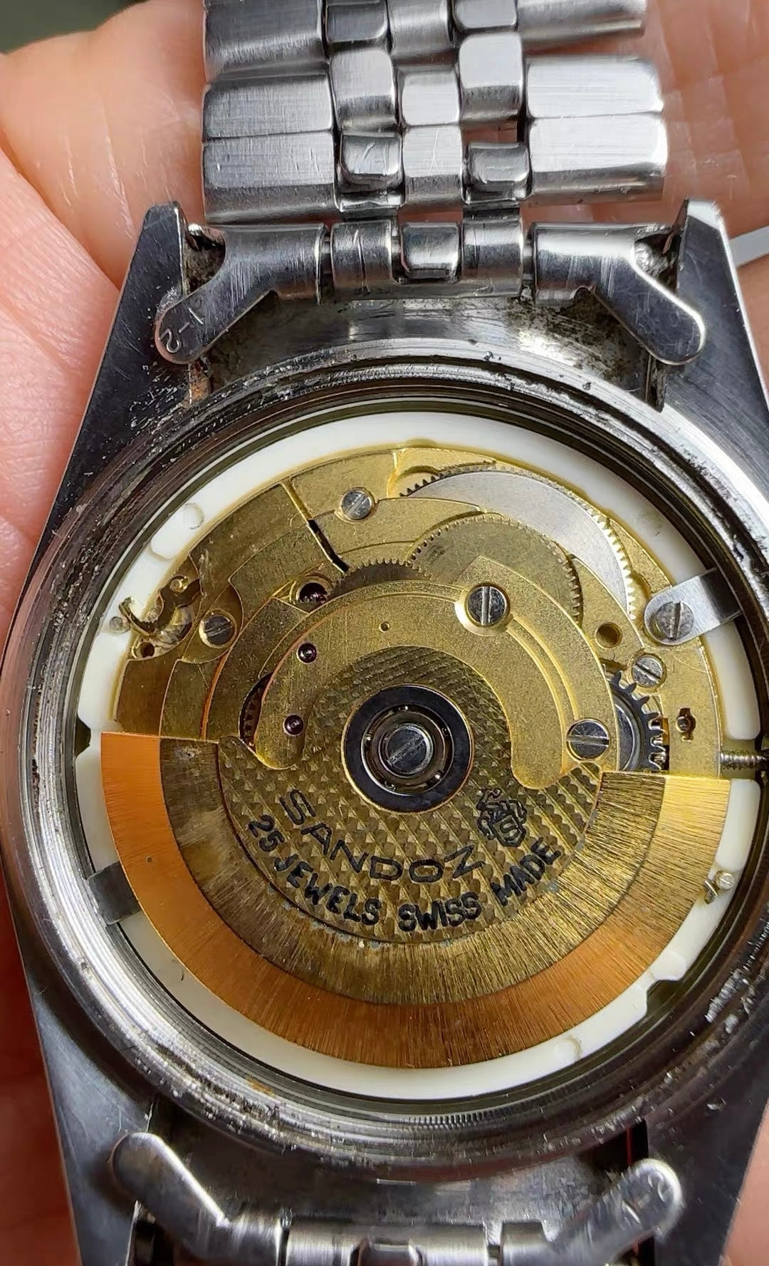 Sandoz Swiss Vintage Automatic Watch ETA2834-2 Date 25 Jewels 36mm 334-0478