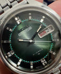Seiko Vintage Automatic Watch 7019 Day Date 21 Jewels 37mm 351-1-0320