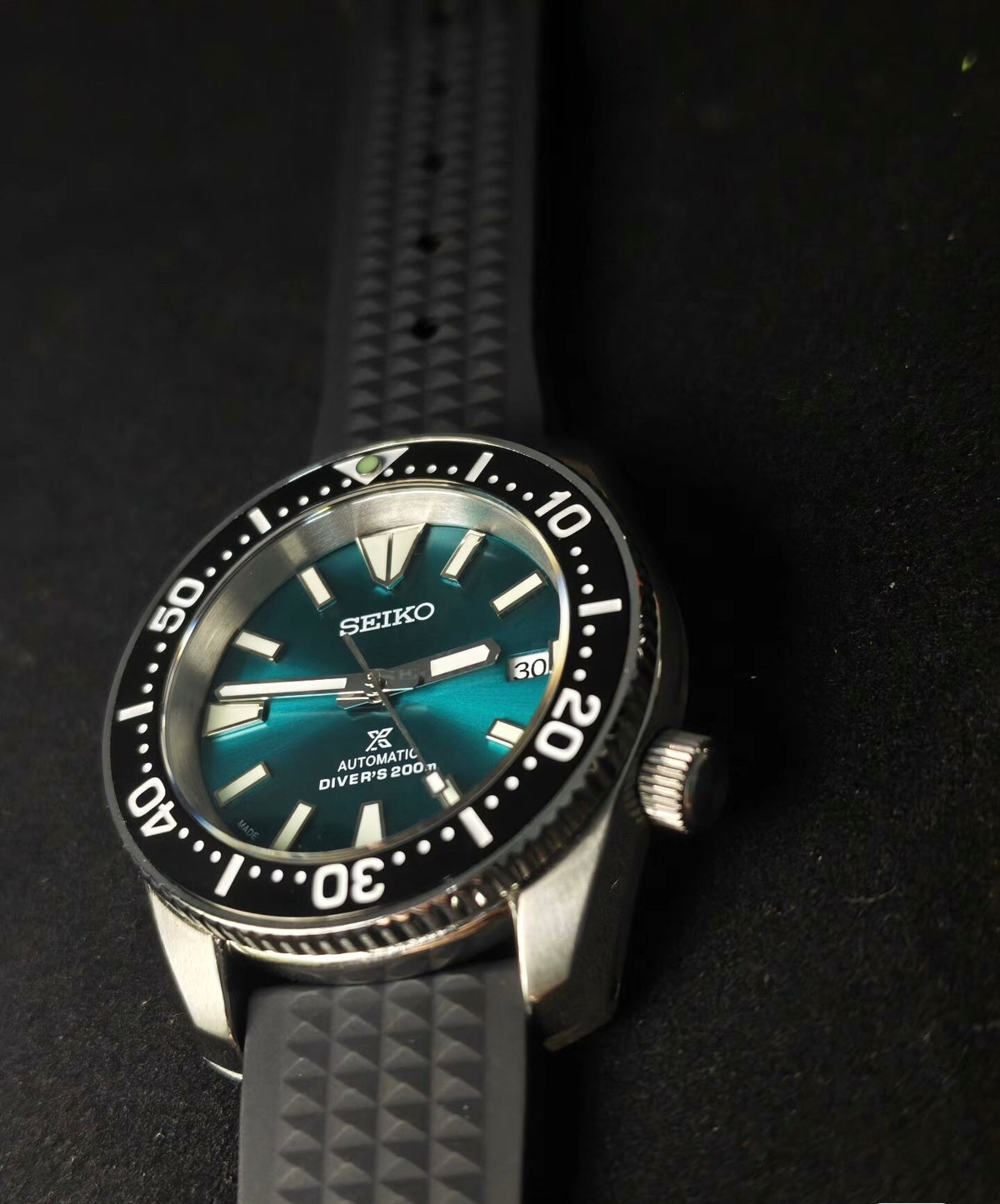 Custom Modified Seiko Diver Automatic Watch 41mm Original NH35 Sapphire Crystal 359-0680