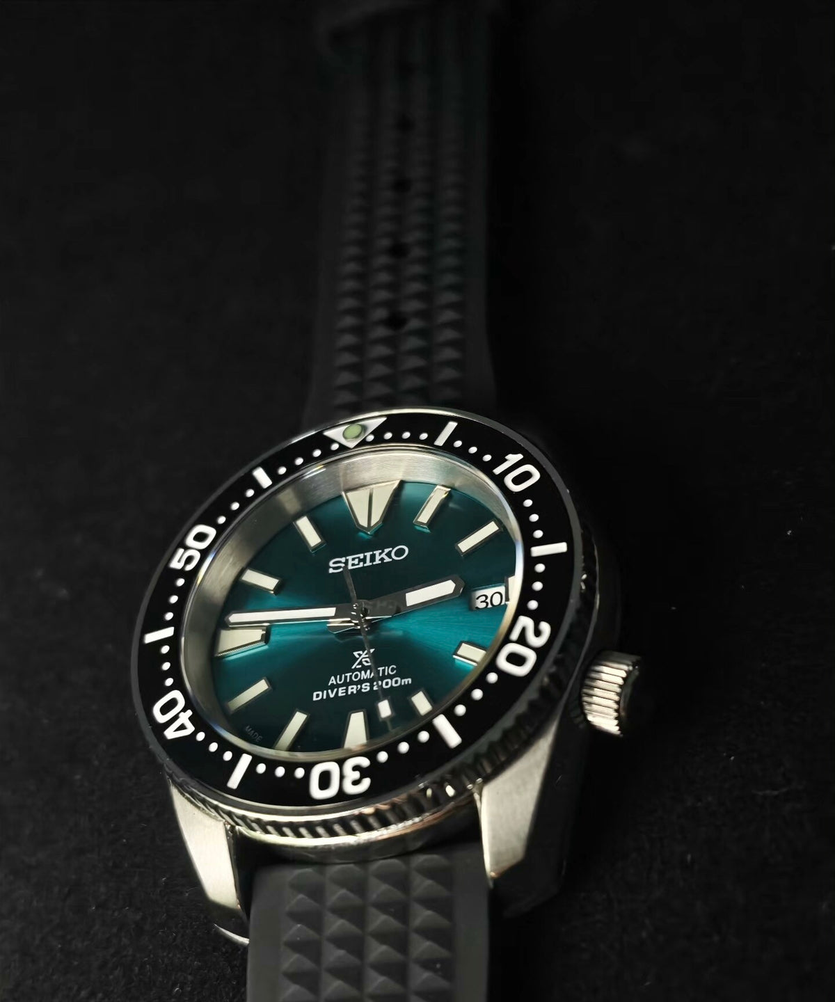 Custom Modified Seiko Diver Automatic Watch 41mm Original NH35 Sapphire Crystal 359-0680