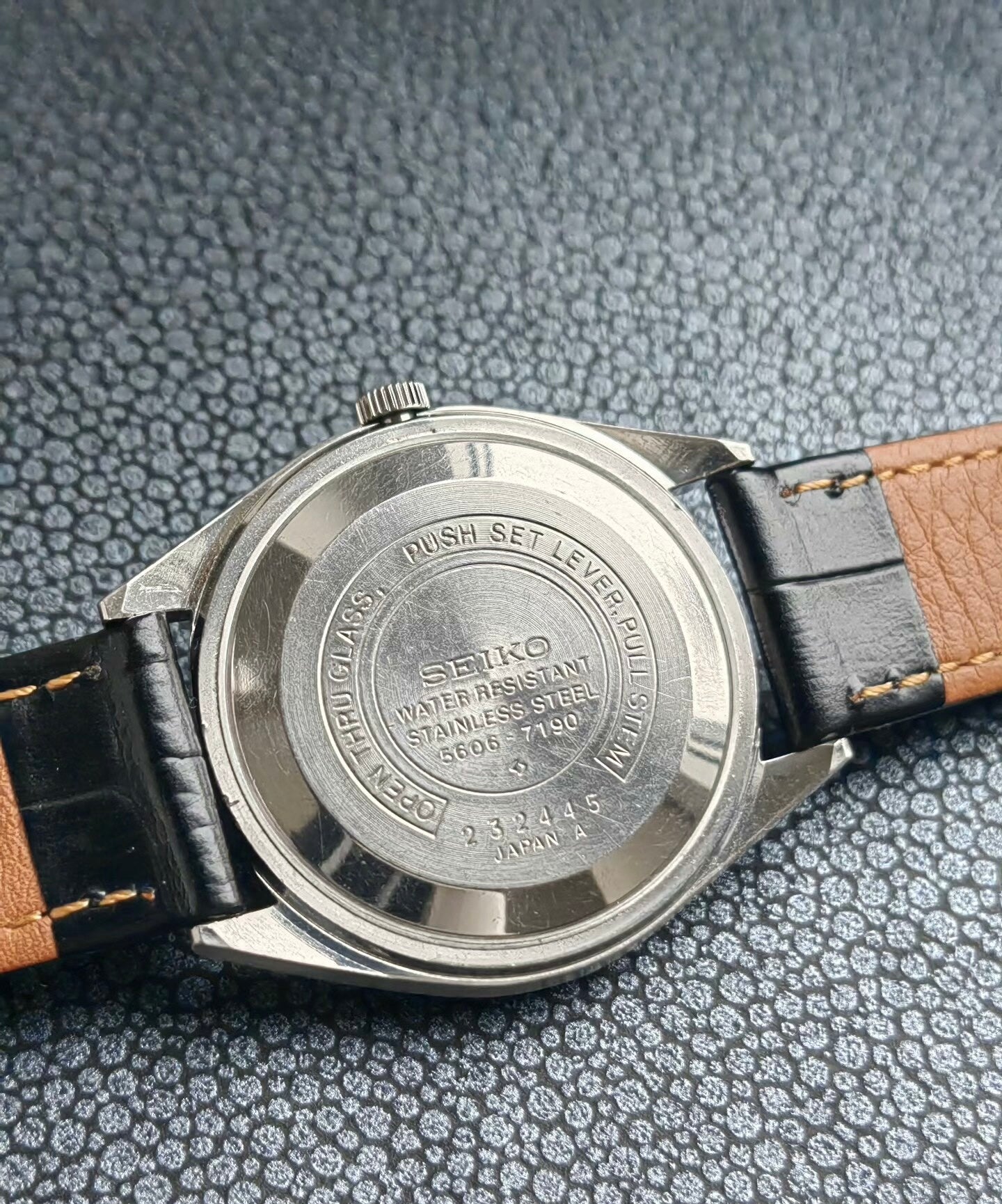 Seiko Lord Matic LM Automatic Rare Vintage Men's Watch Cal. 5606 Day Date 23 Jewels 36.5mm 1973 446-0600