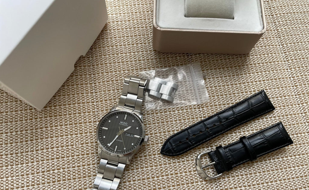 Swiss Mido Multifort M005.430.11.061.80 Automatic Day Date Men's Watch 42mm Caliber 80 25 Jewels 438-1200