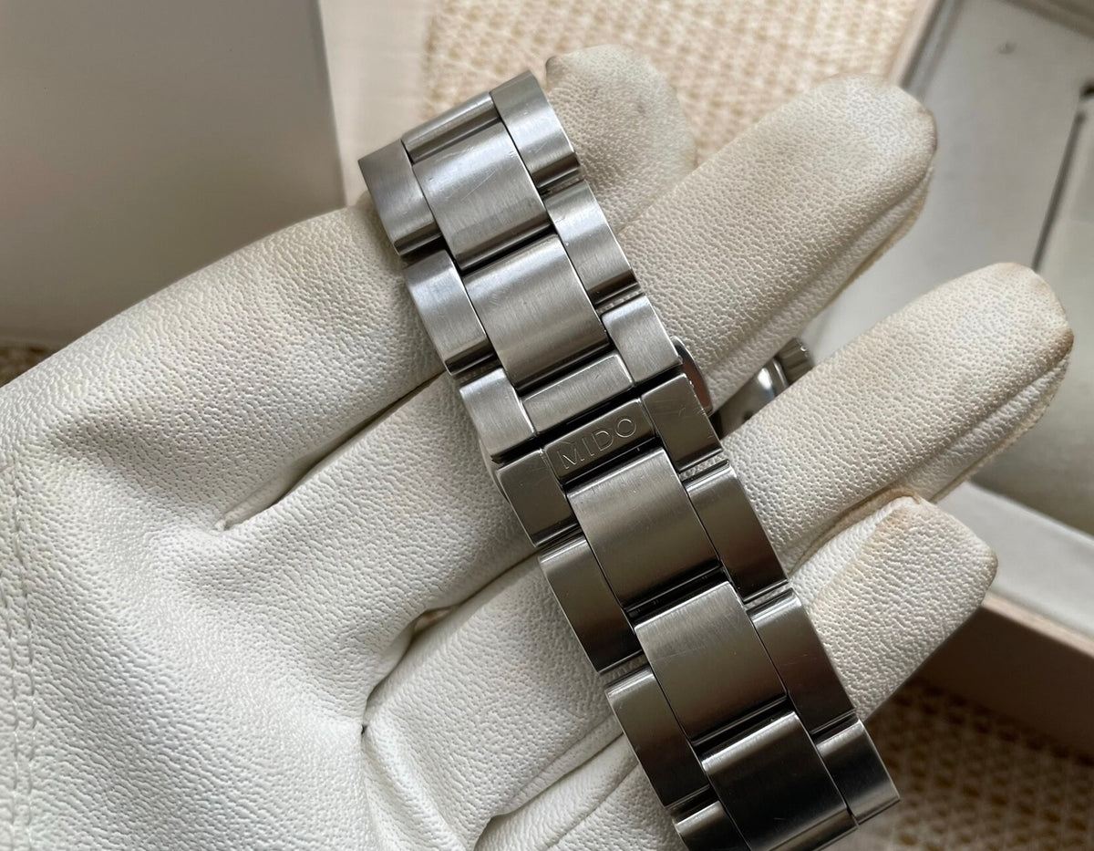 Swiss Mido Multifort M005.430.11.061.80 Automatic Day Date Men's Watch 42mm Caliber 80 25 Jewels 438-1200