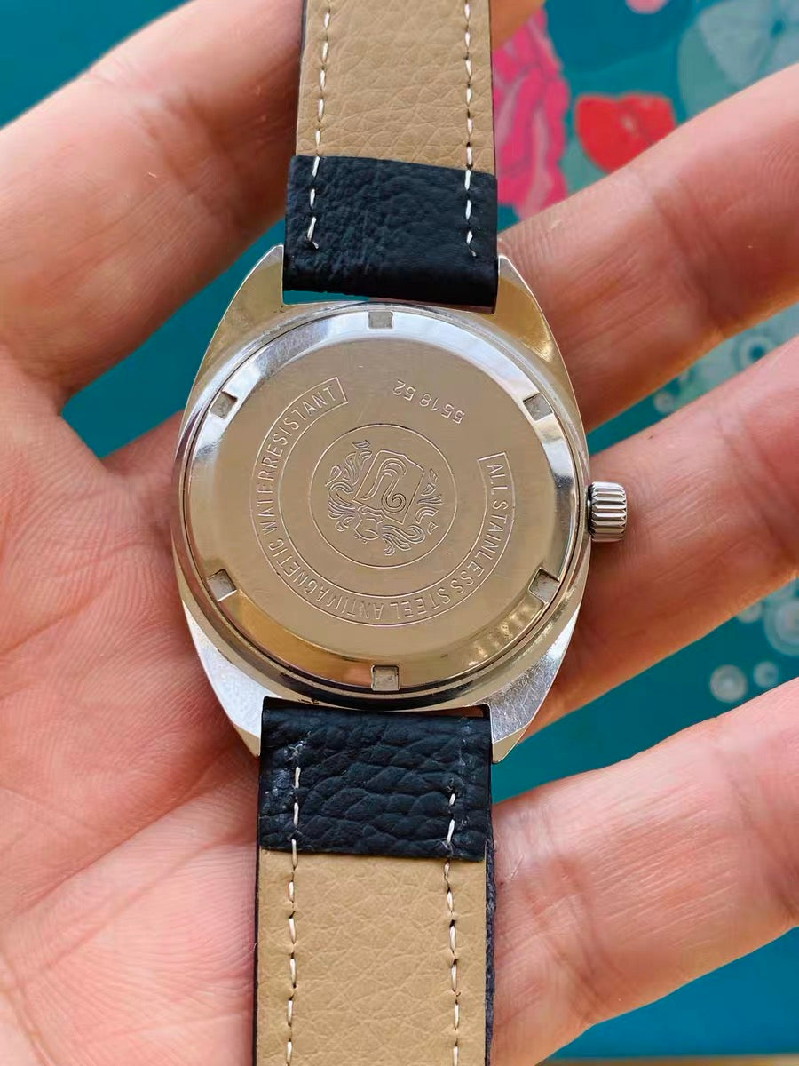 YEMA Vintage Manual-Winding Mens' Watch 35mm 17 Jewels 1970s 448-0120