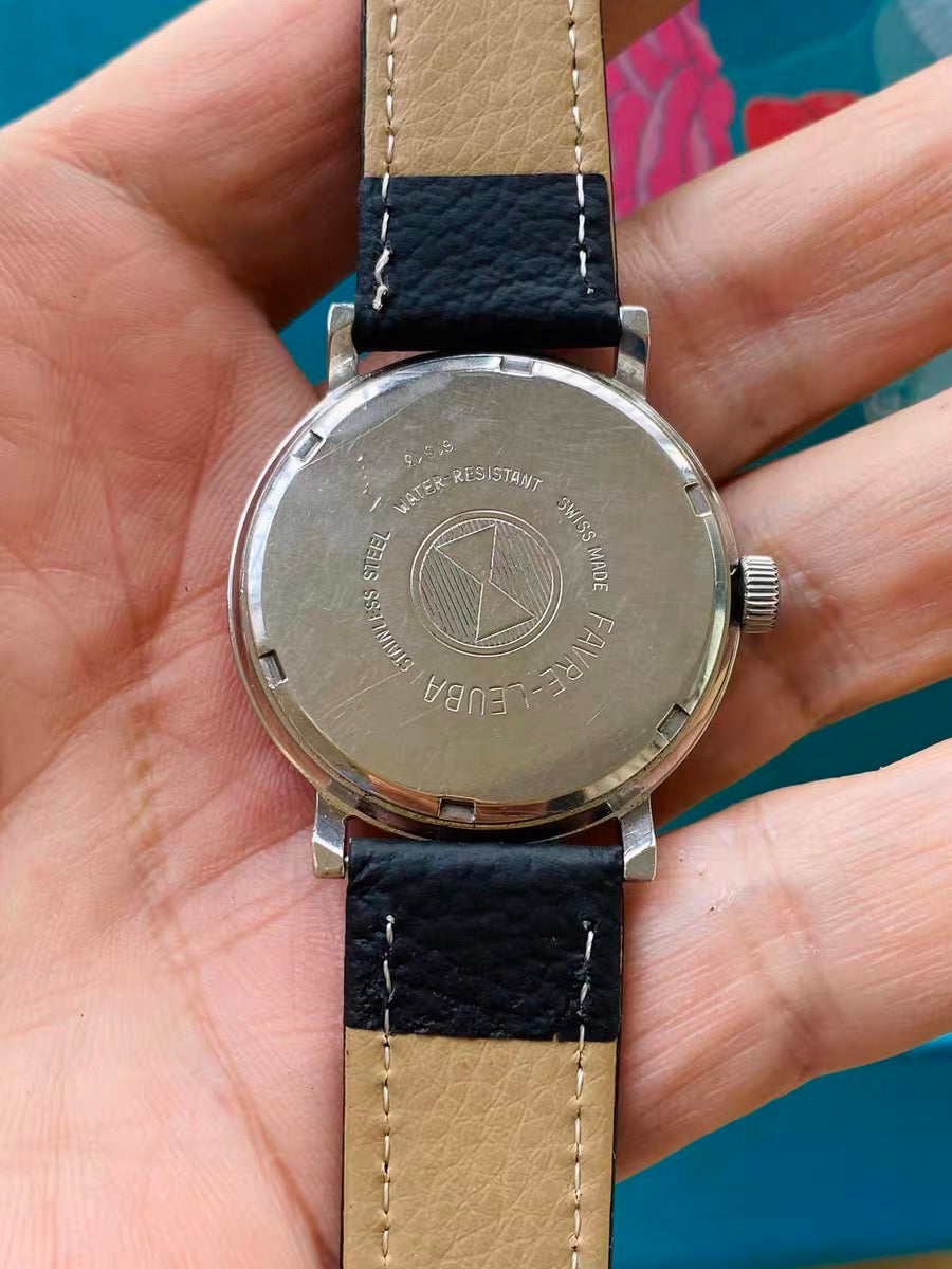 Favre-Leuba Sea Chief Vintage Manual-Winding Watch 35mm 1960s 466-0268