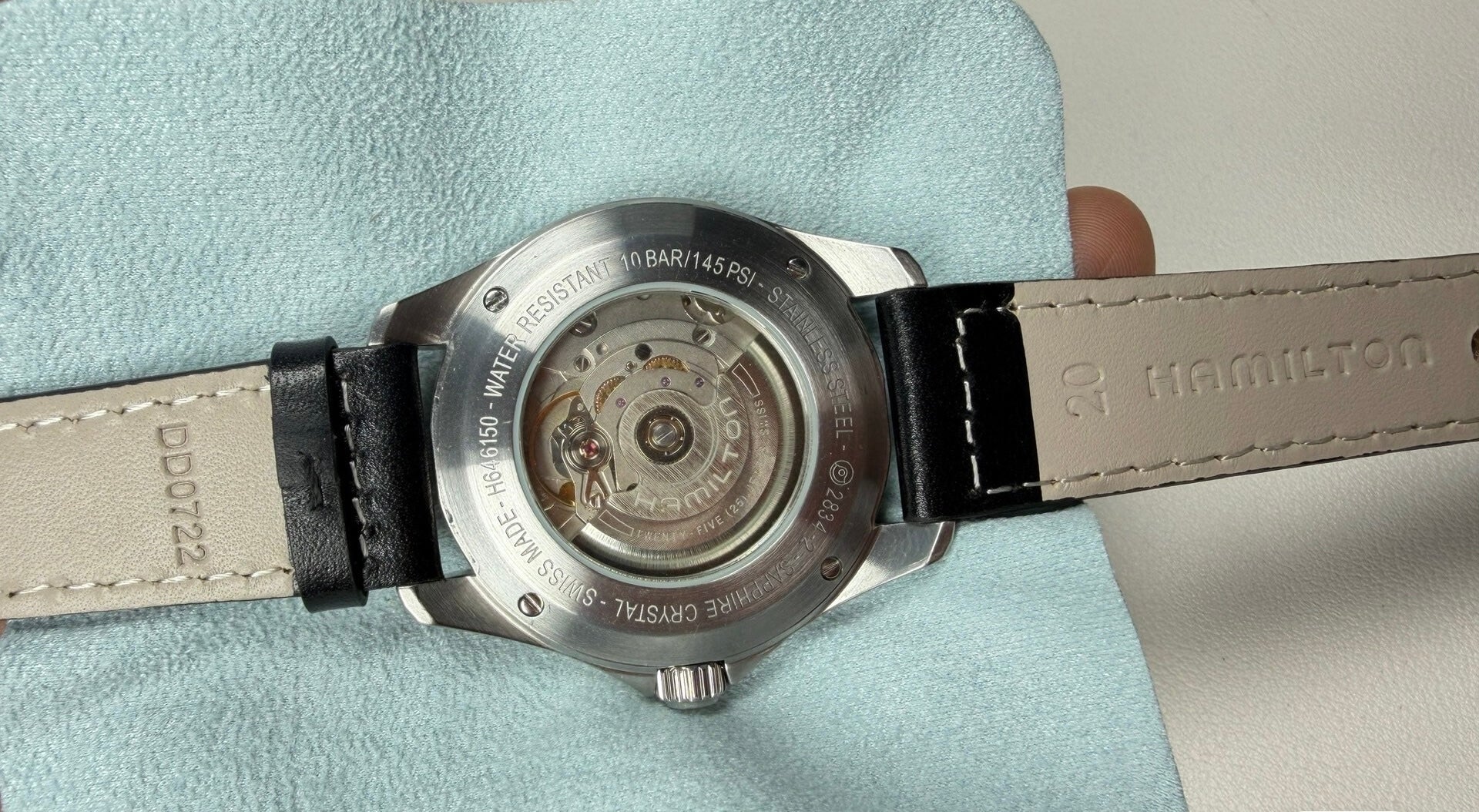 Hamilton Khaki Aviation Pilot Automatic Watch 2834-2 Day Date Black Dial 42mm “Interstellar Cooper” 452-1700