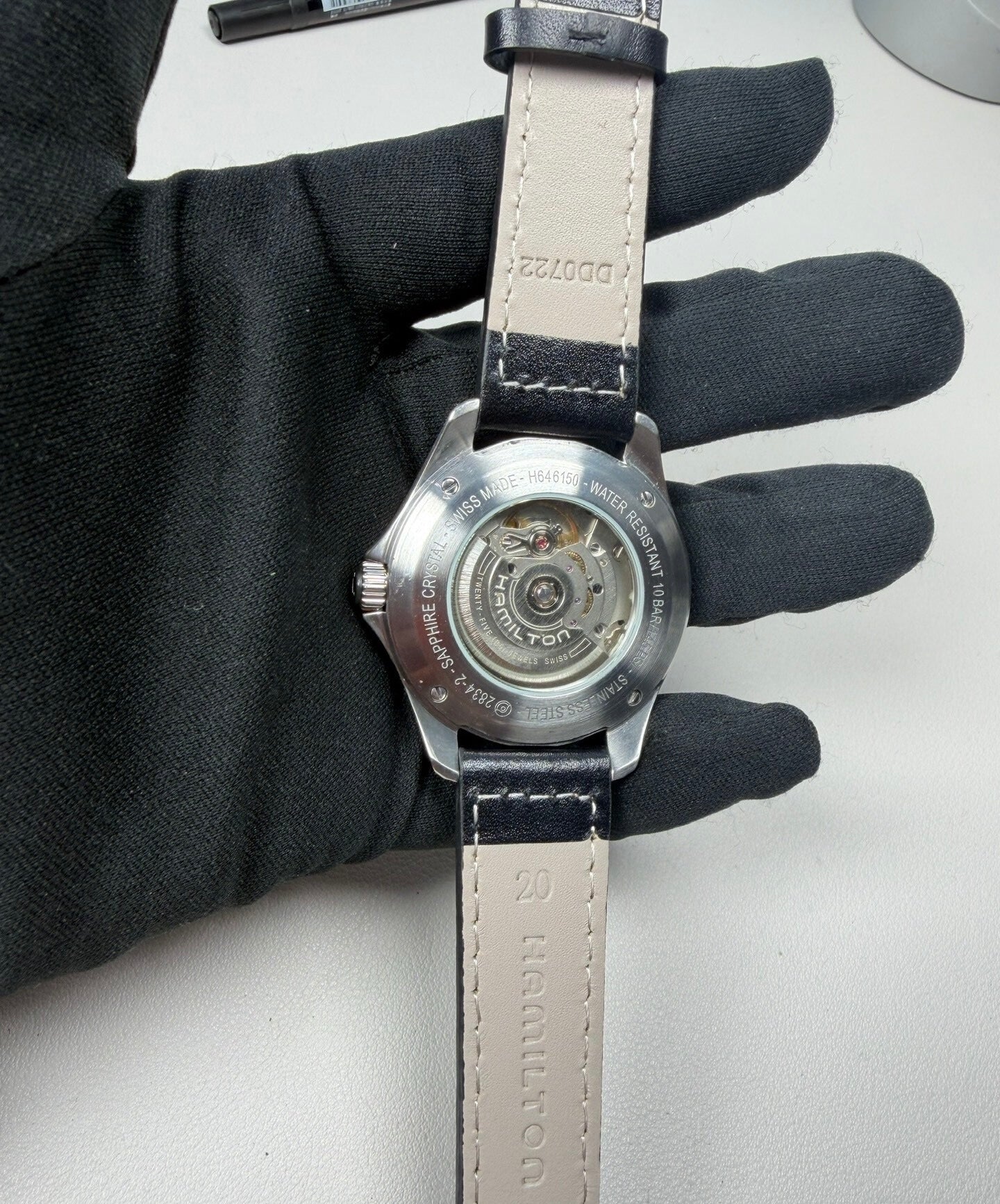 Hamilton Khaki Aviation Pilot Automatic Watch 2834-2 Day Date Black Dial 42mm “Interstellar Cooper” 452-1700