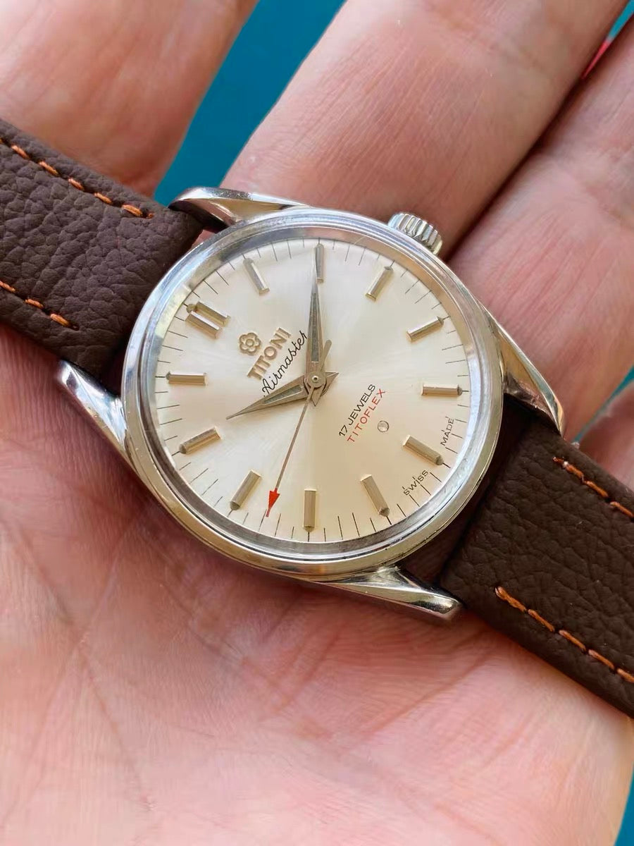Titoni Swiss Vintage Manual-Winding Watch ETA2750 17 Jewels 31mm 467-0218