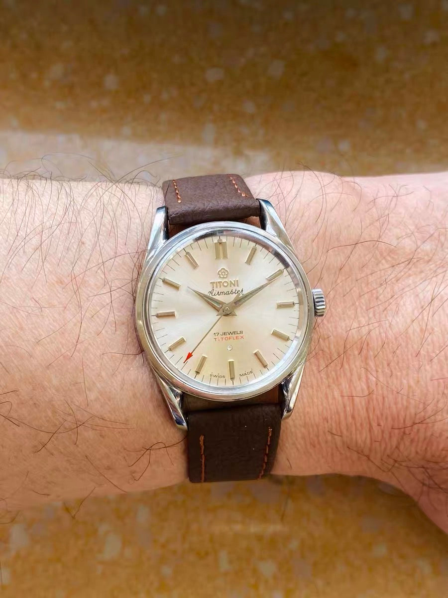 Titoni Swiss Vintage Manual-Winding Watch ETA2750 17 Jewels 31mm 467-0218