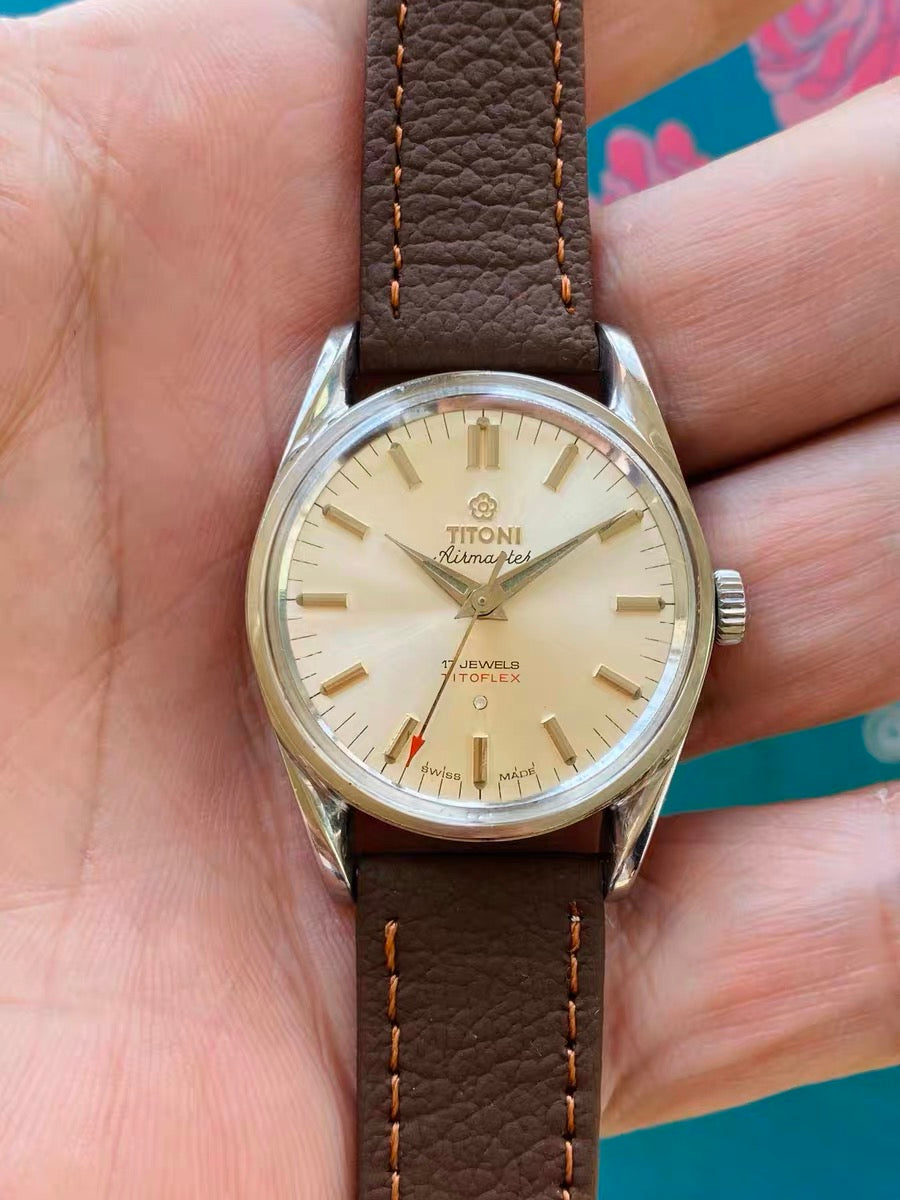 Titoni Swiss Vintage Manual-Winding Watch ETA2750 17 Jewels 31mm 467-0218