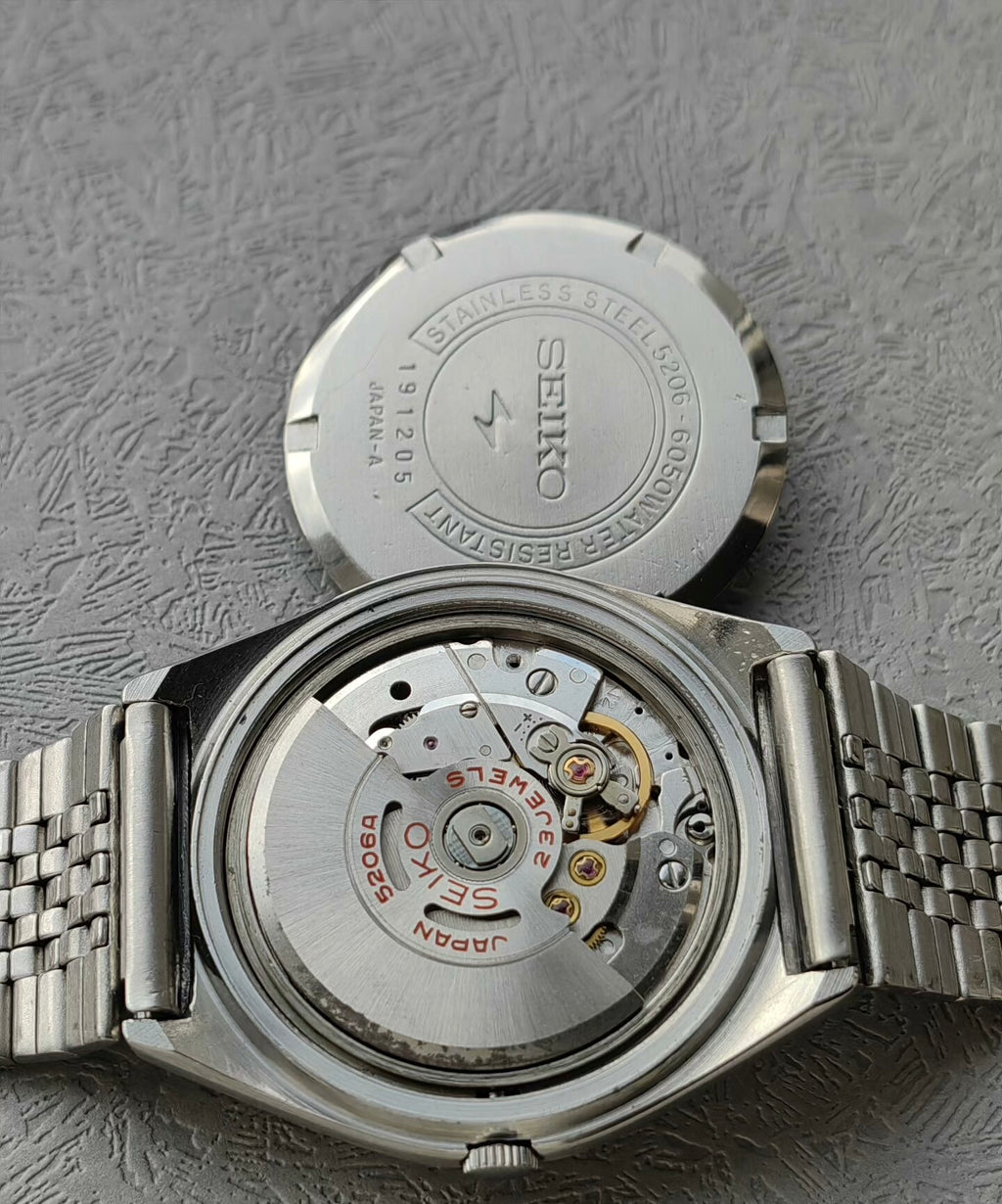 Seiko Lord Matic LM Special Day Date Automatic Watch 5206 23Jewels 35X39MM 461-0750