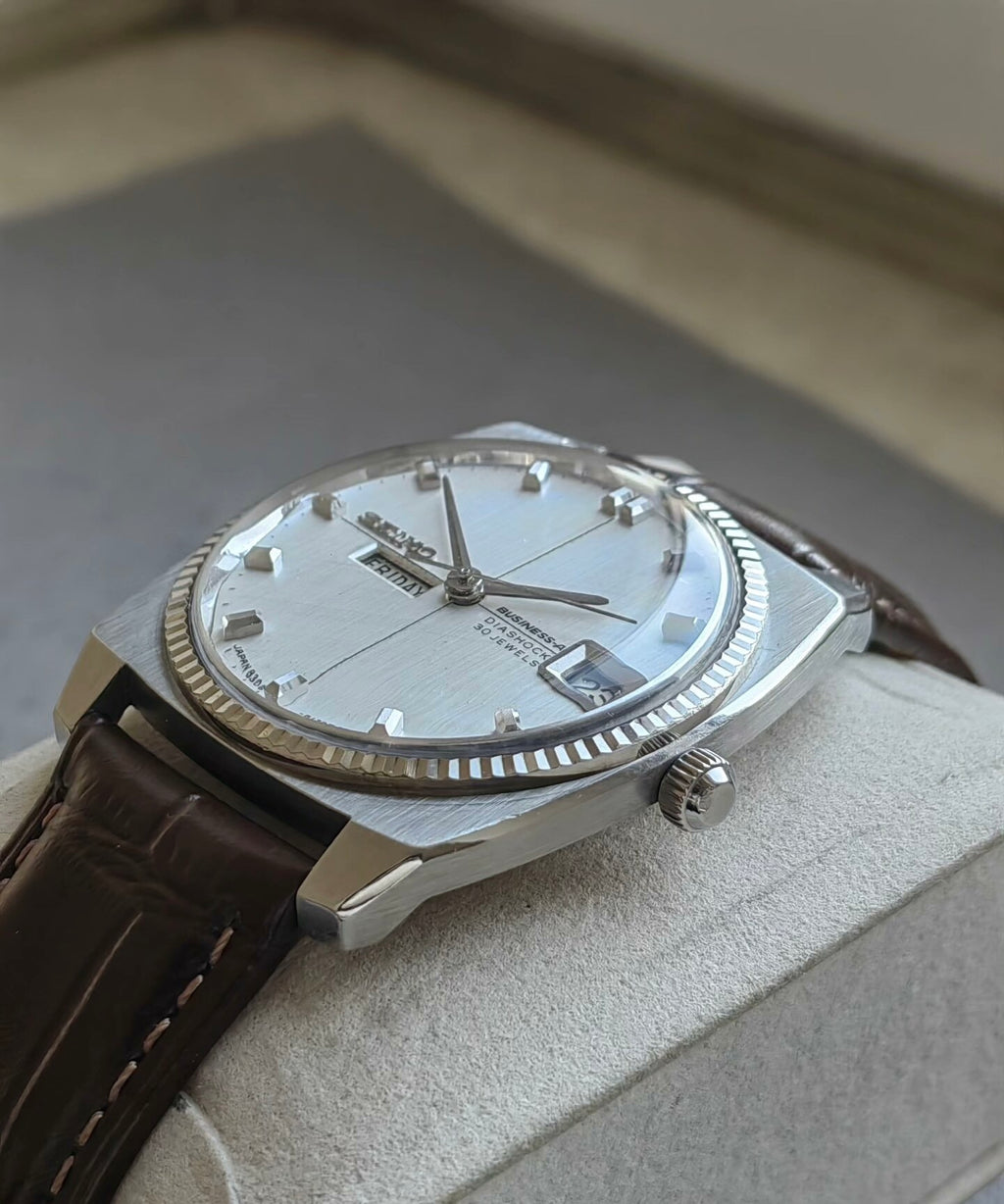 Rare Seiko Business-A 8306 Diashock Automatic Day Date Watch 30Jewels 38MM 511-0900
