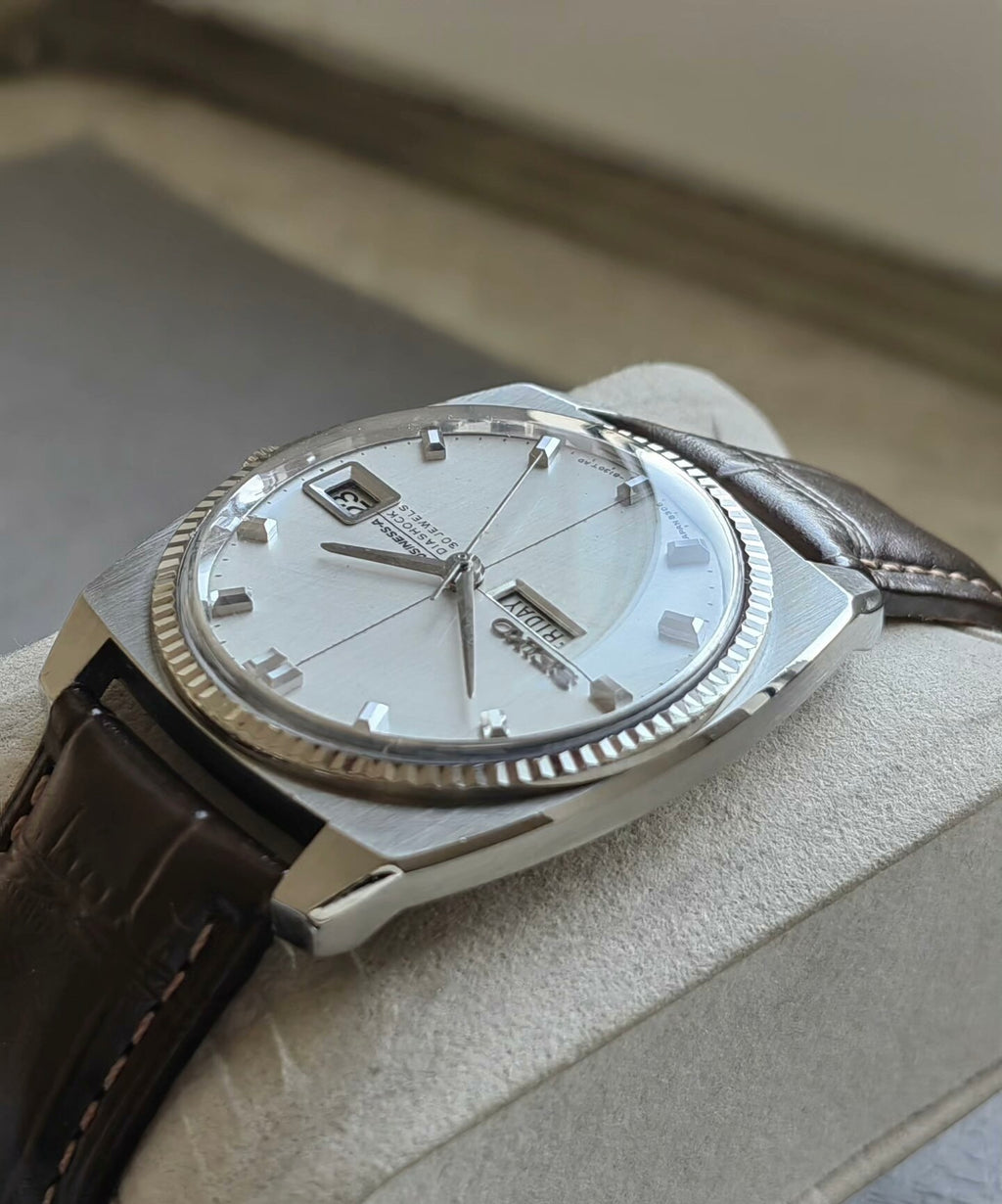 Rare Seiko Business-A 8306 Diashock Automatic Day Date Watch 30Jewels 38MM 511-0900