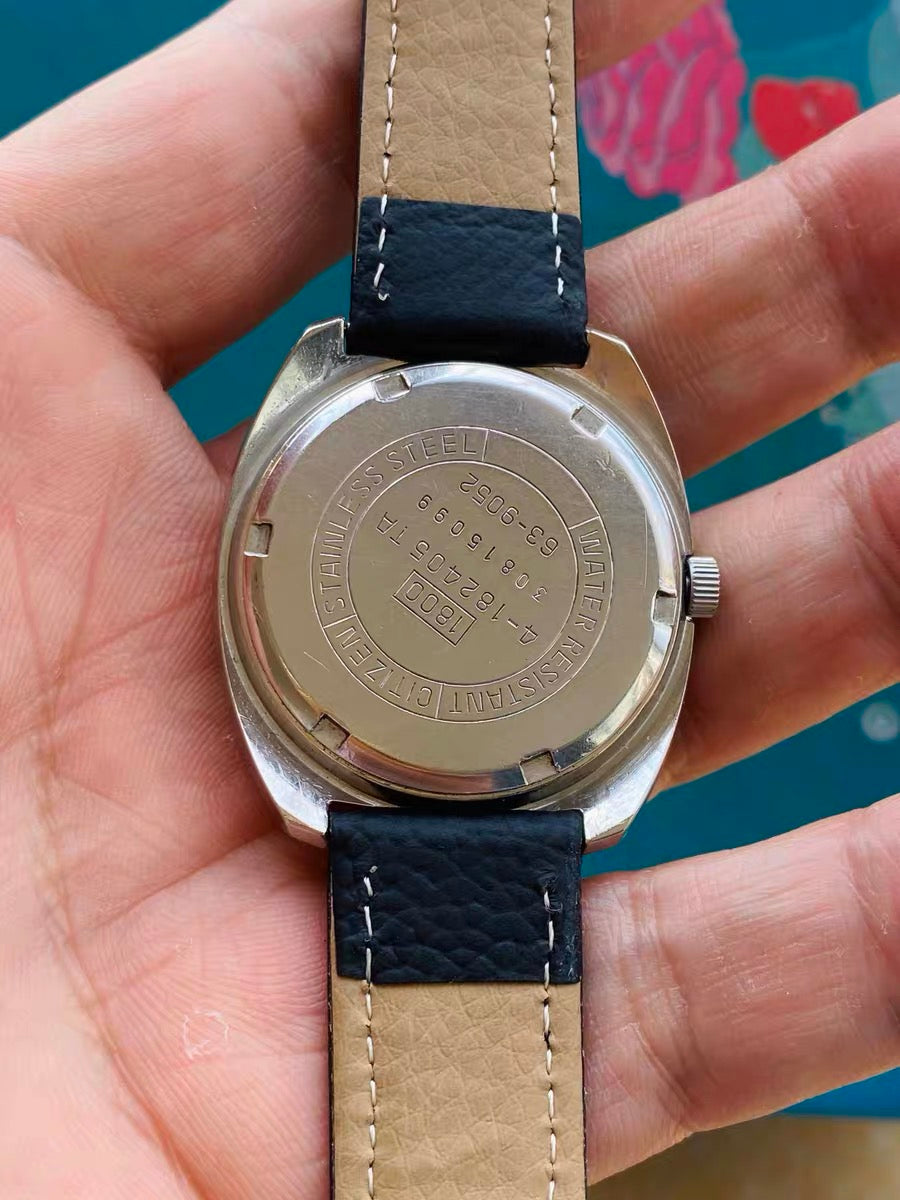 Citizen Manual Wind Watch Cal. 1860 Date Vintage 37mm 21 Jewels Classic Mechanical 502-0168