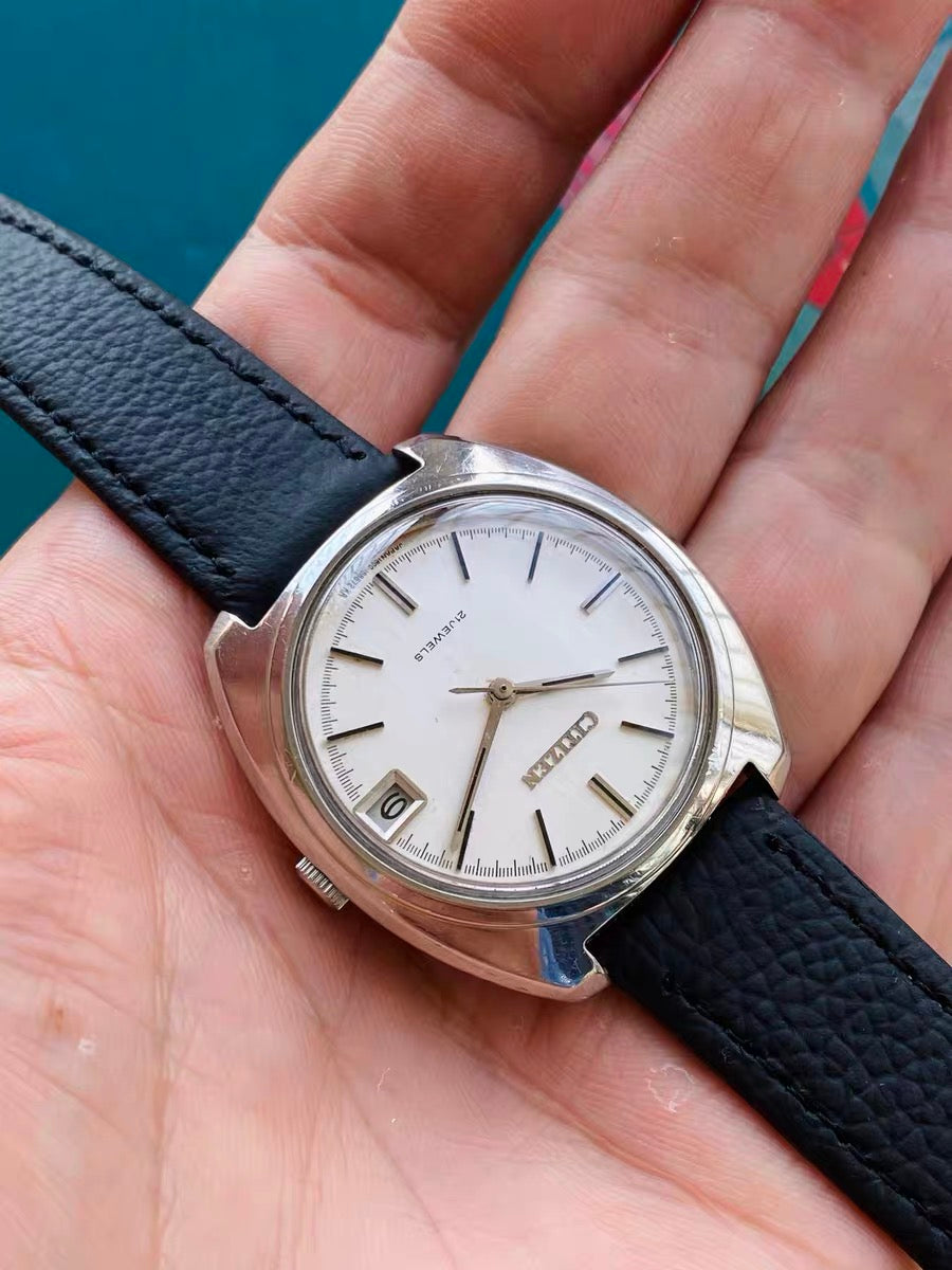 Citizen Manual Wind Watch Cal. 1860 Date Vintage 37mm 21 Jewels Classic Mechanical 502-0168