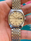 Enicar Swiss Vintage Automatic Watch AR2167 Day Date 25 Jewels 35.5mm 1970s 499-0318