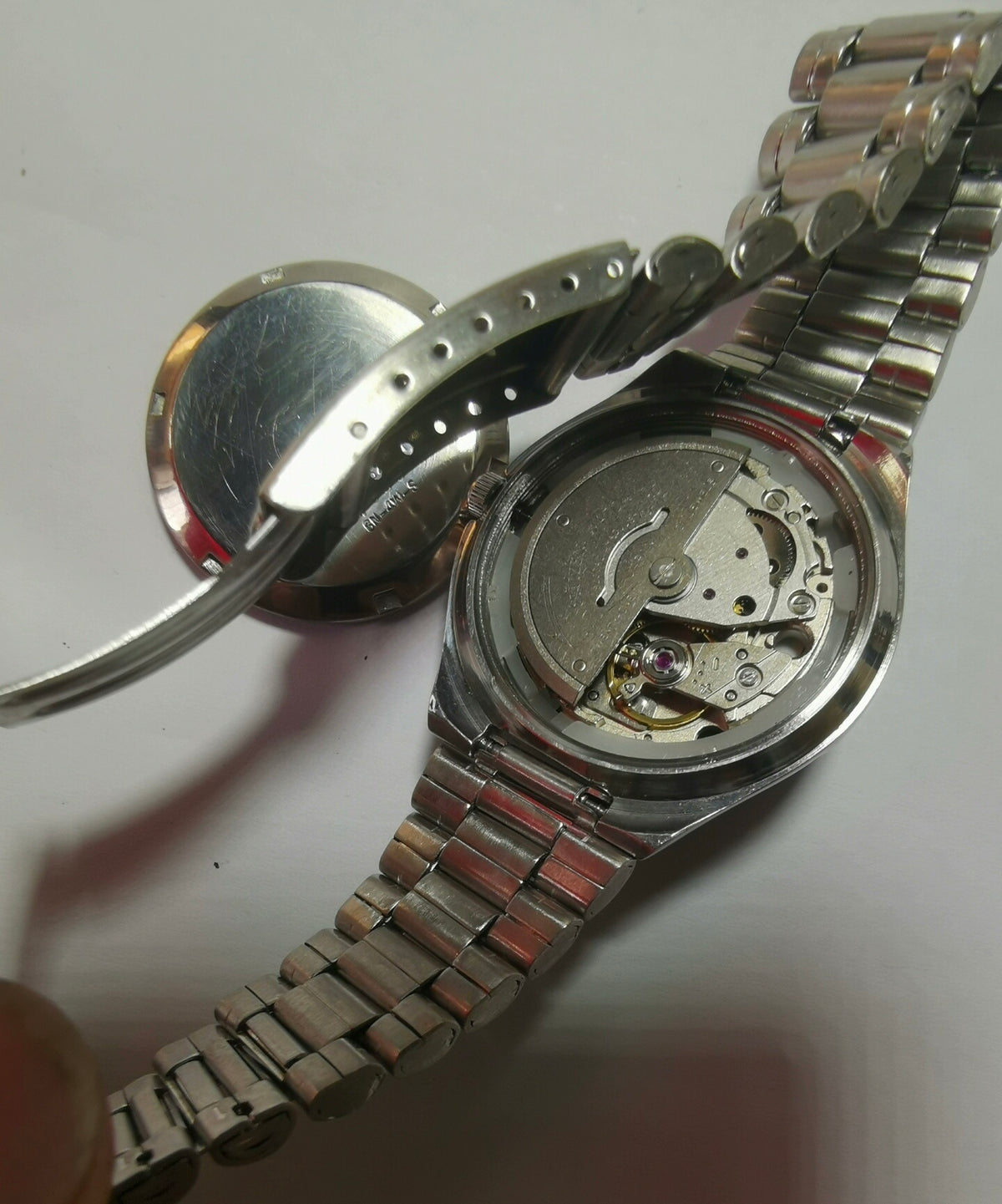 Citizen Automatic Vintage Watch 21 Jewels 36.5mm Sapphire Crystal Full Stainless Steel Day Date 503-0165