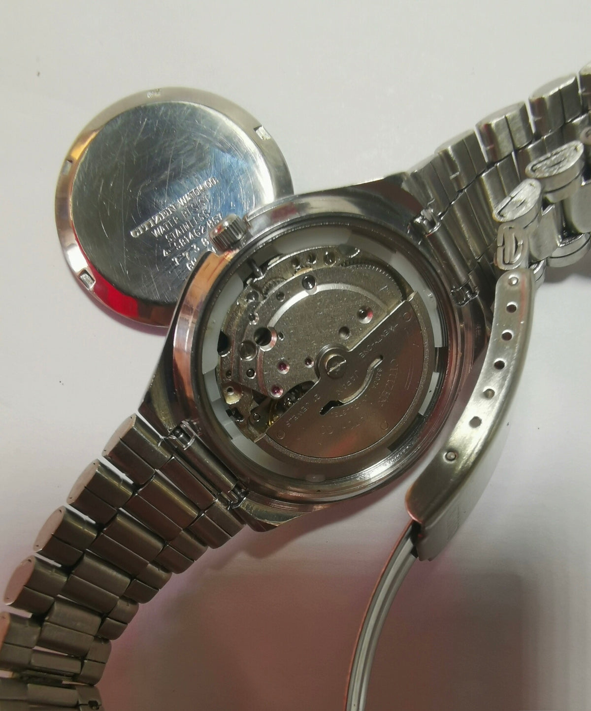 Citizen Automatic Vintage Watch 21 Jewels 36.5mm Sapphire Crystal Full Stainless Steel Day Date 503-0165