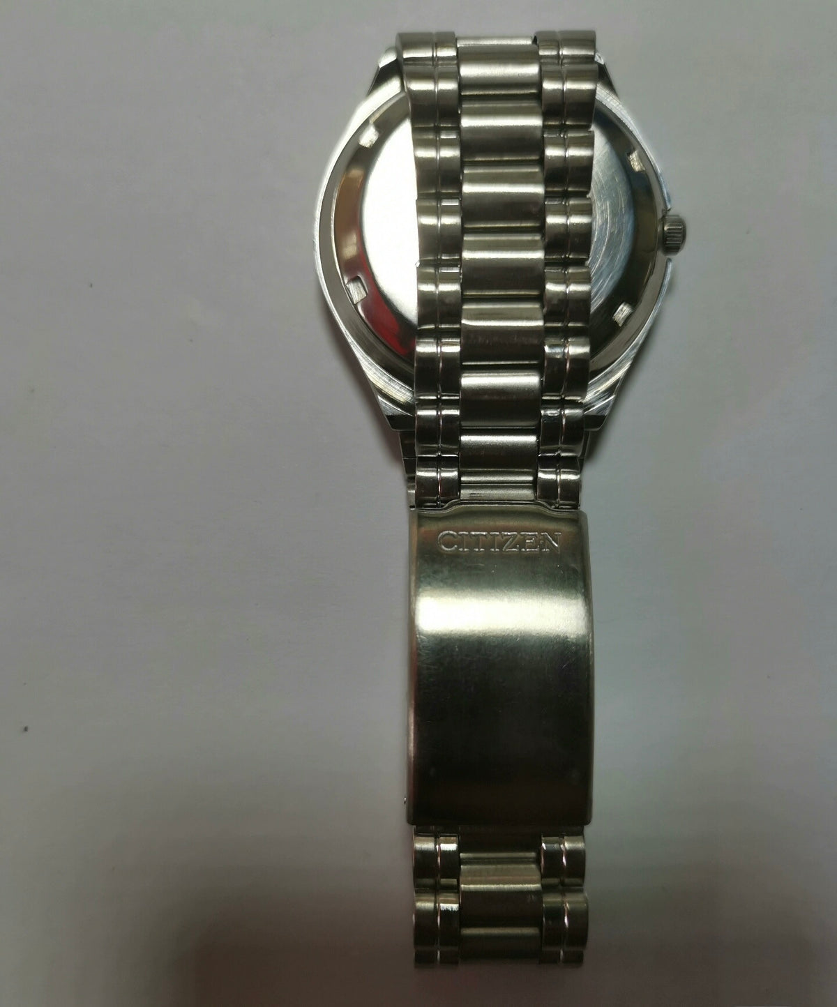 Citizen Automatic Vintage Watch 21 Jewels 36.5mm Sapphire Crystal Full Stainless Steel Day Date 503-0165