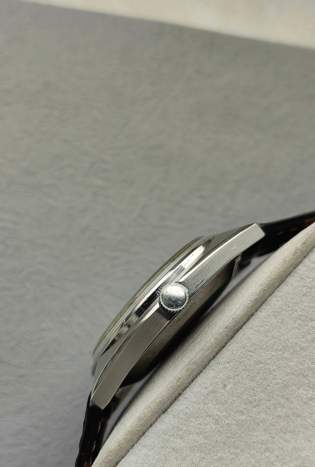 Seiko LM Automatic Men's Watch Day Date 5606A 37.5mm Silver Dial 1968 Vintage Slim 494-0680