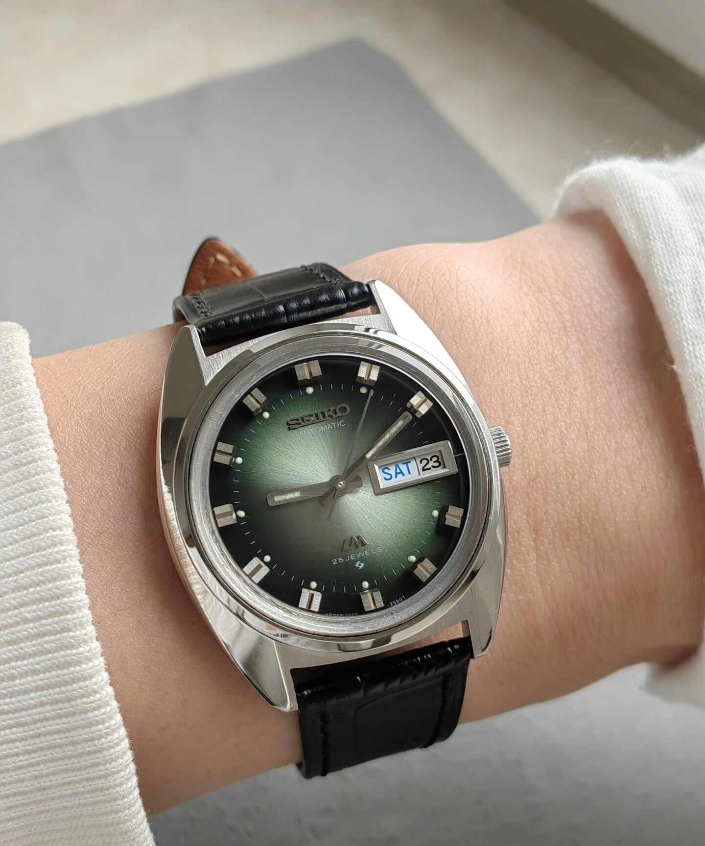 Seiko LM Automatic Men's Watch Day Date Cal. 5606 37.5mm Lume 496-1000