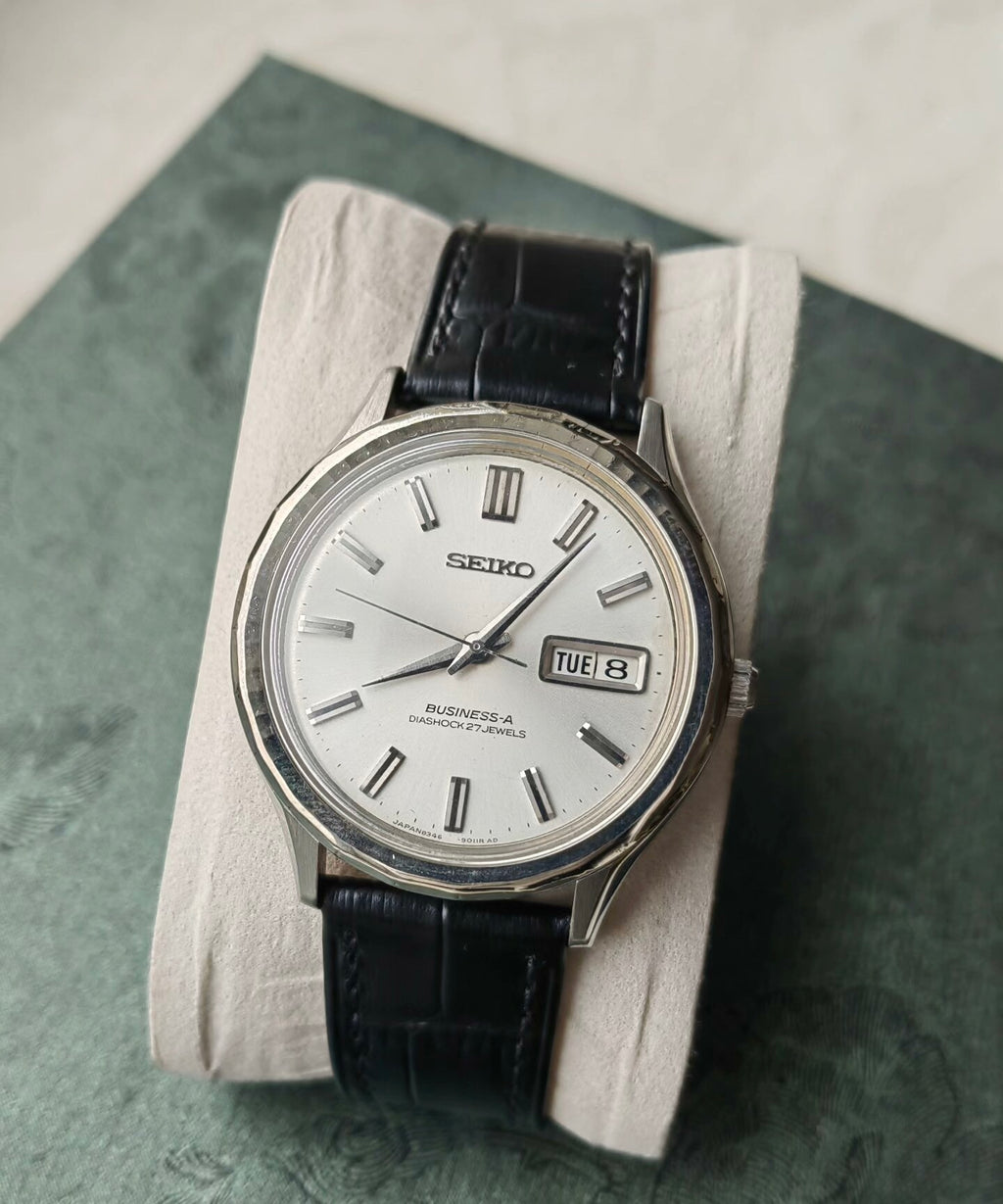 Seiko Business-A Dashock Automatic Men's Watch Day Date Cal. 8436 39.5mm Vintage 1967 Rare 492-0700
