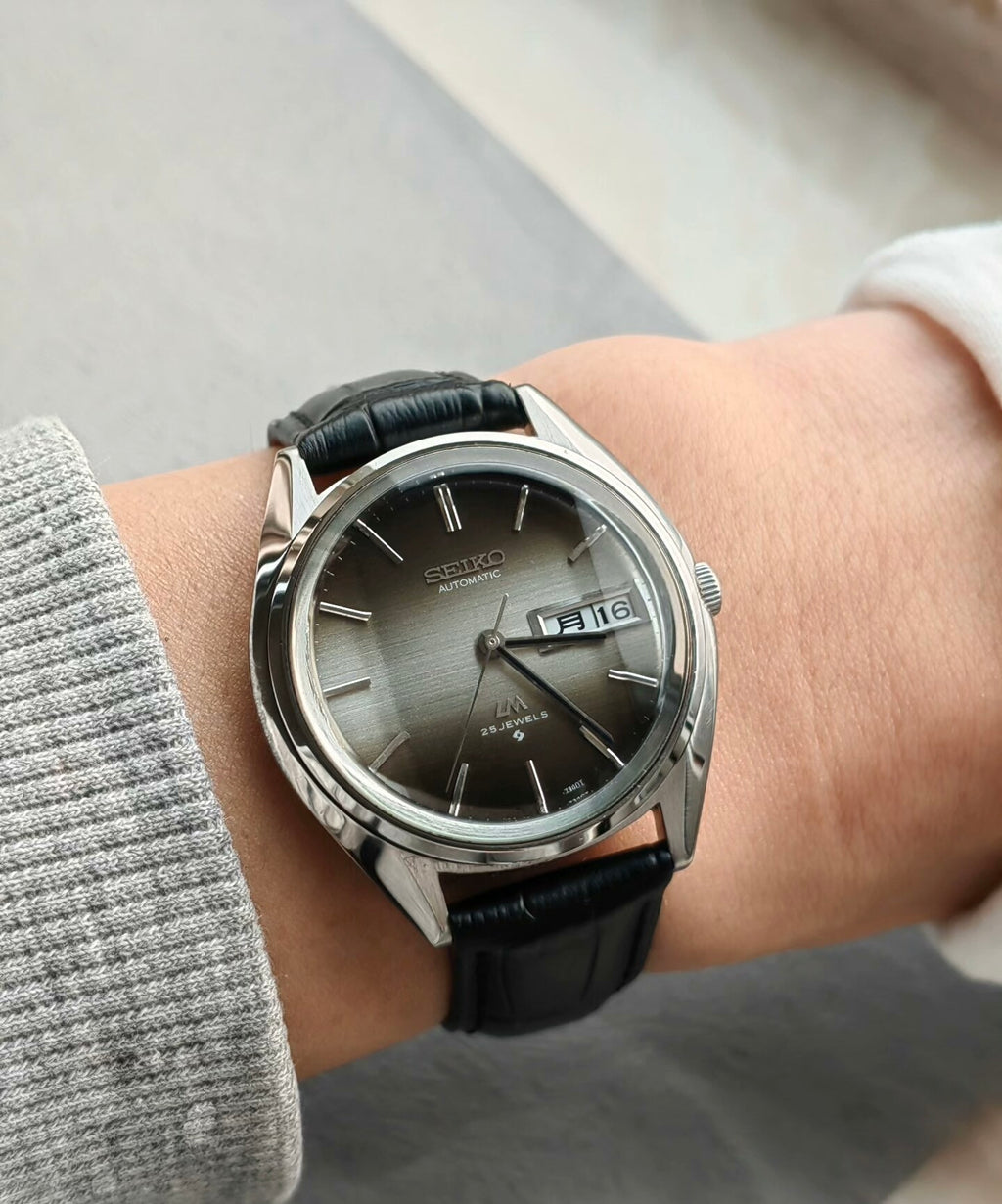 Seiko Lord Matic Automatic Watch Day Date Cal. 5606 38mm Rare Vintage 489-1000