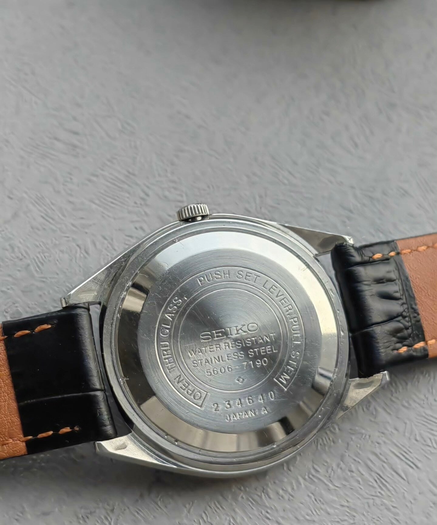 Seiko Lord Matic Automatic Watch Day Date Cal. 5606 38mm Rare Vintage 489-1000