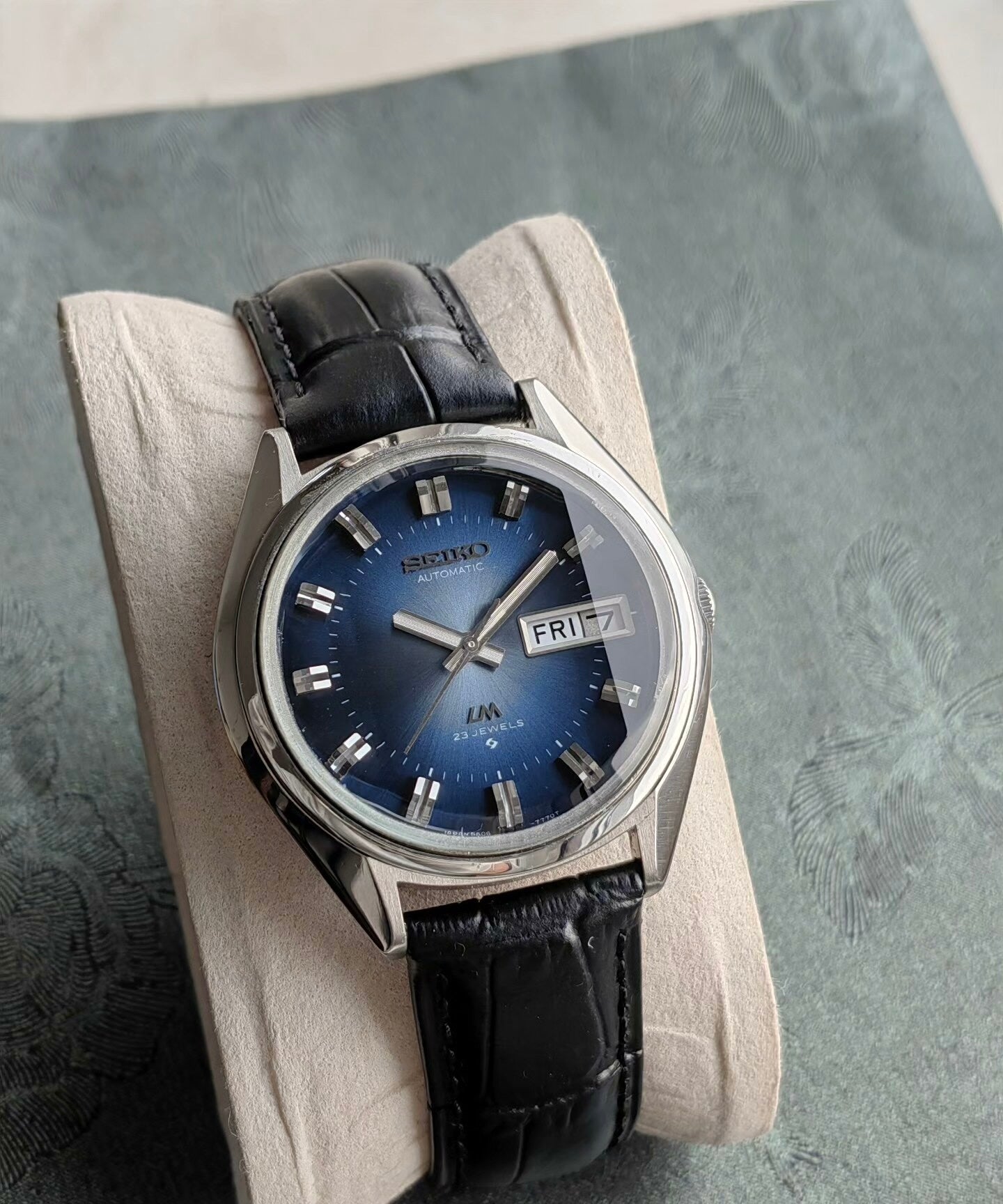 Seiko LM Automatic Men's Watch Day Date Cal. 5606 37.5mm Vintage 491-0900