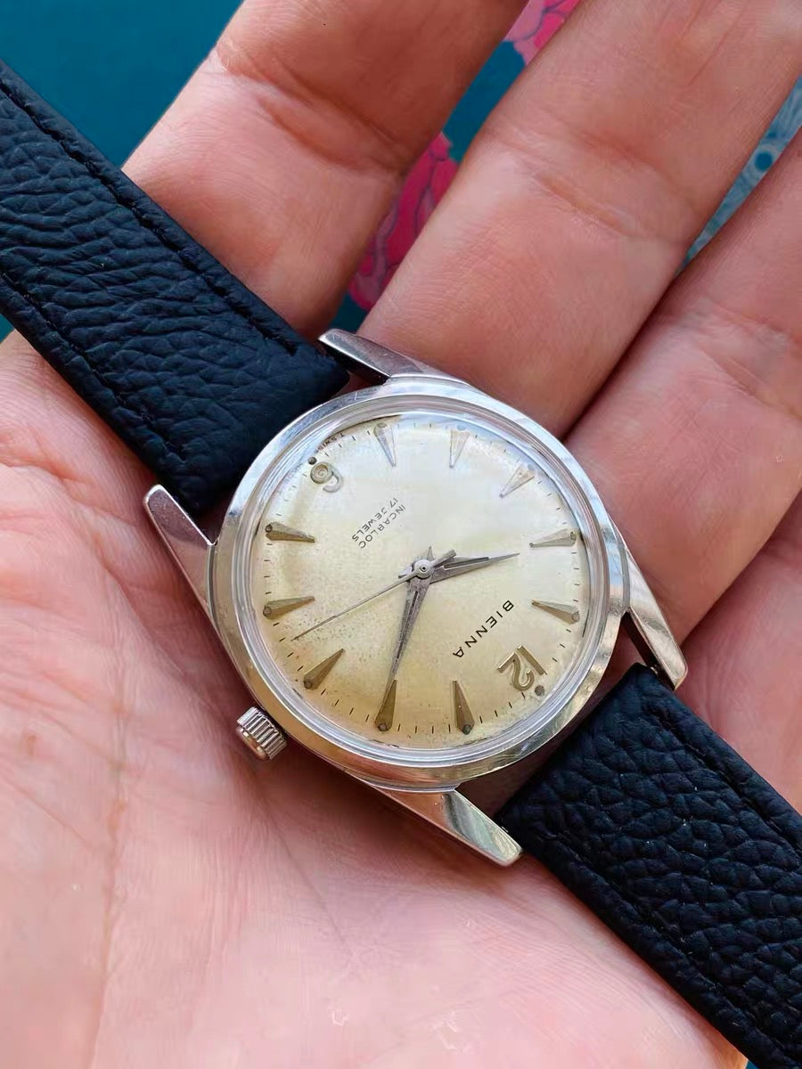 BIENNA Swiss Vintage Manual-Winding Watch Cal. 73 17 Jewels 34.3mm 1960s 470-0140