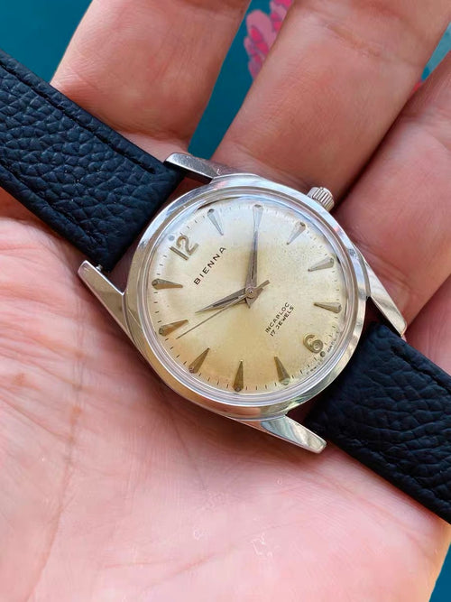 BIENNA Swiss Vintage Manual-Winding Watch Cal. 73 17 Jewels 34.3mm 1960s 470-0140