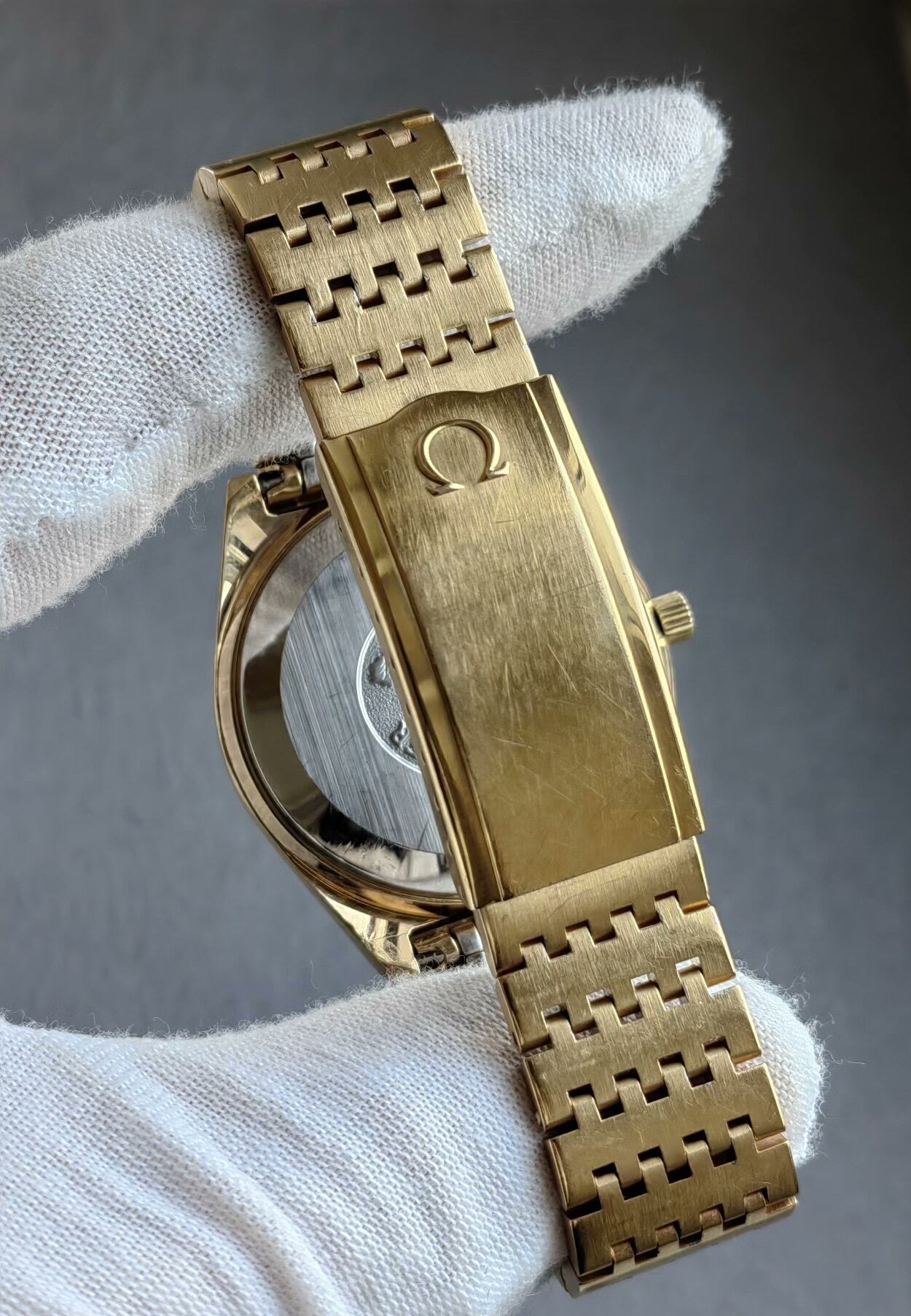 Omega Seamaster Automatic Watch Cal. 1010 Date 35.5mm Gold Plated Original Bracelet Vintage 497-3700