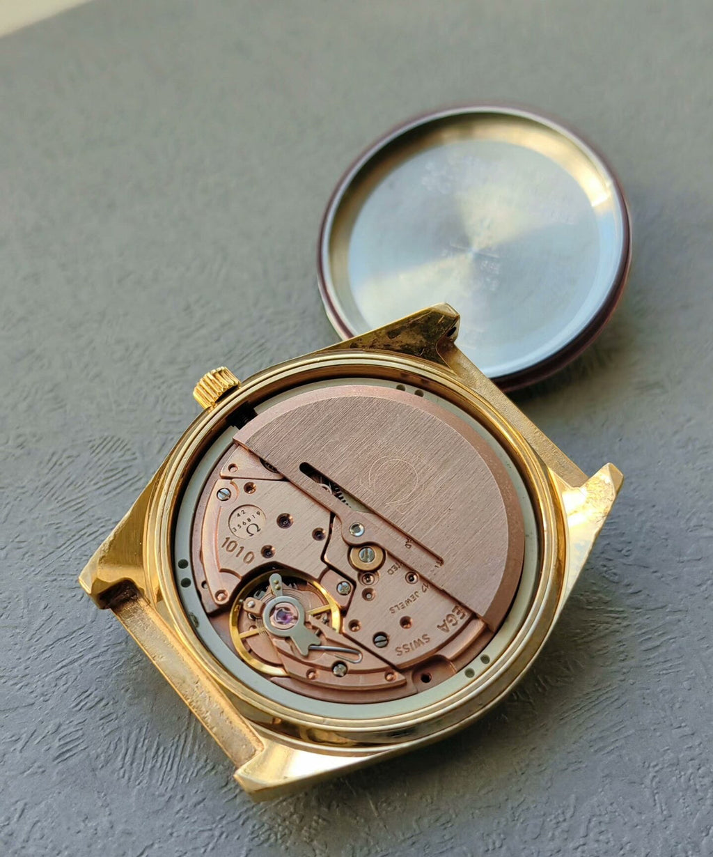 Omega Seamaster Automatic Watch Cal. 1010 Date 35.5mm Gold Plated Original Bracelet Vintage 497-3700