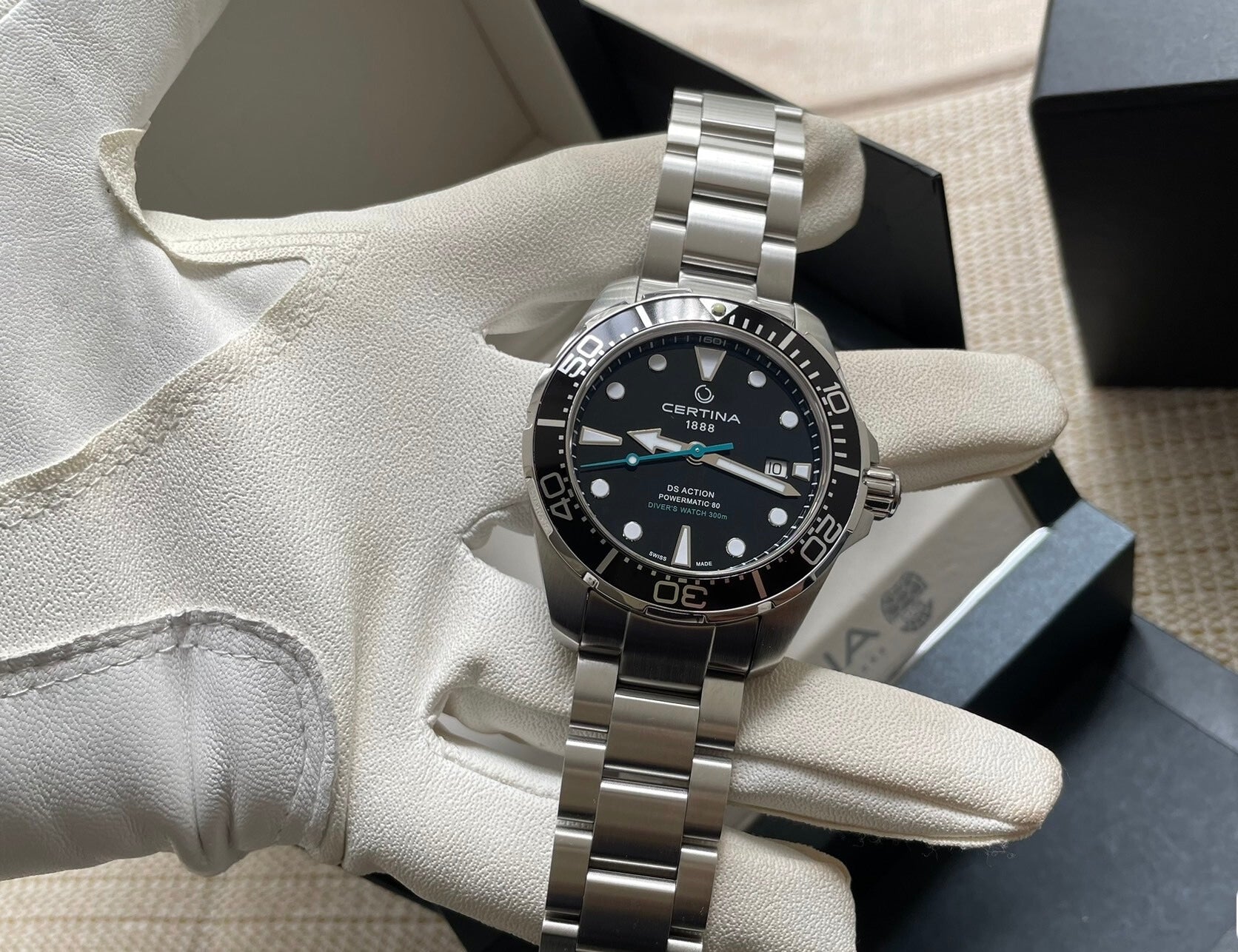Certina DS Action Automatic 80 Diver's Watch 300M 43MM 504-1900 Full Set