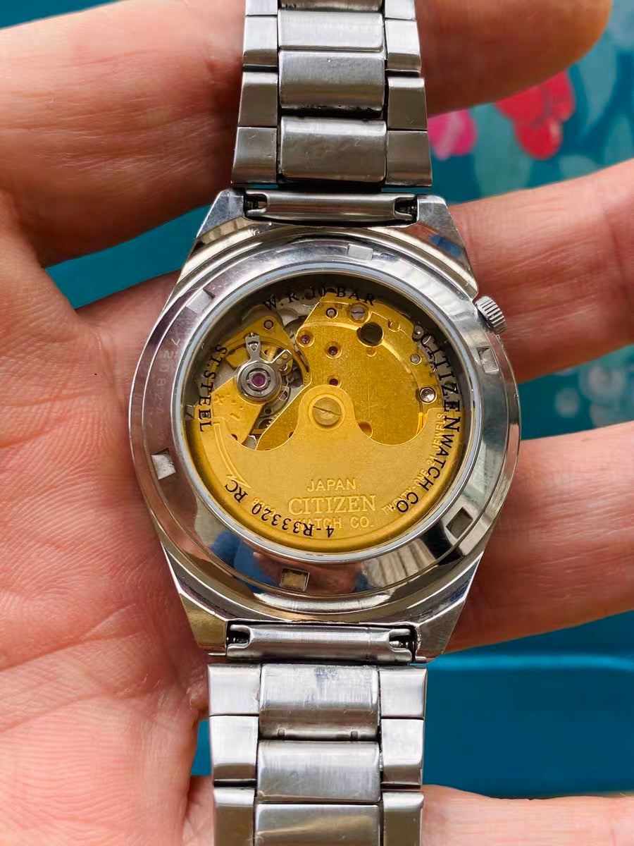 Citizen Men's Vintage Automatic Watch 8200 Day Date 21 Jewels 35.5mm 514-0240