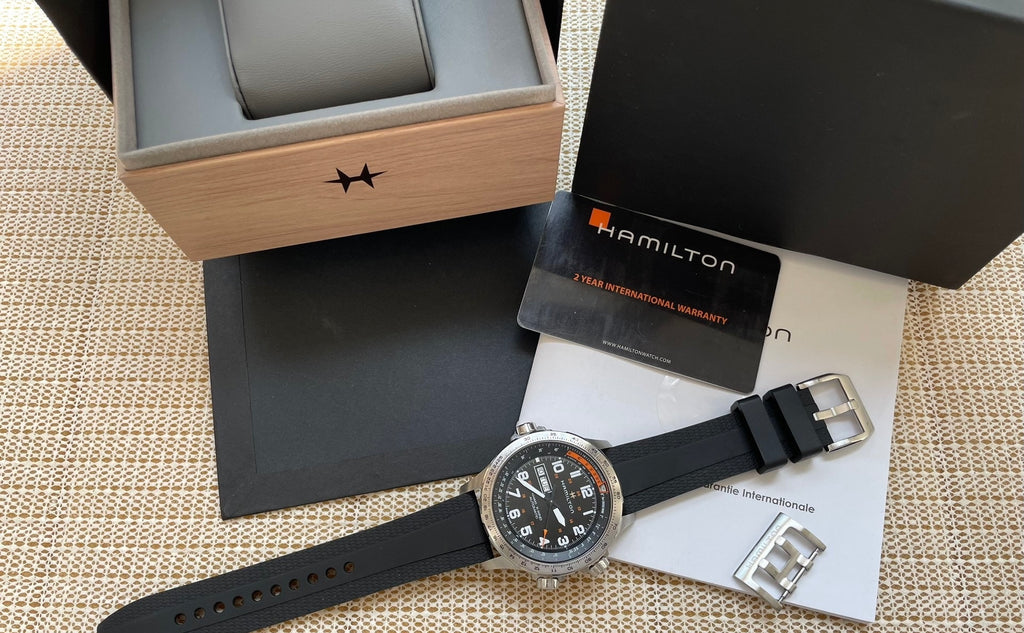 Hamilton Khaki X-Wind Automatic Watch 45mm Ref.H77755533 480-2550 Full Set