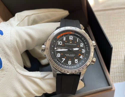 Hamilton Khaki X-Wind Automatic Watch 45mm Ref.H77755533 480-2550 Full Set