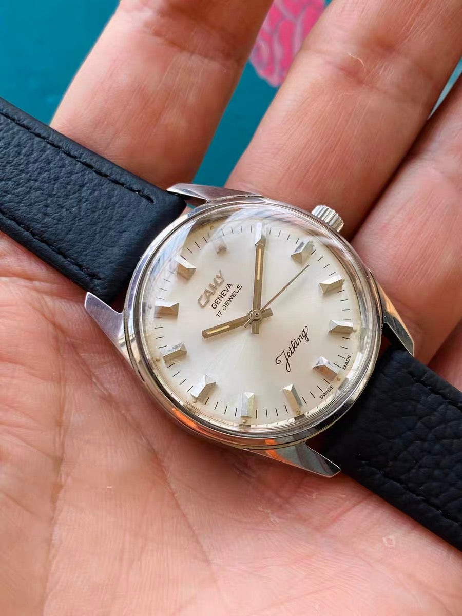 Camy Vintage Manual-Winding Watch ETA2750 17 Jewels 34mm 1970s 531-0200