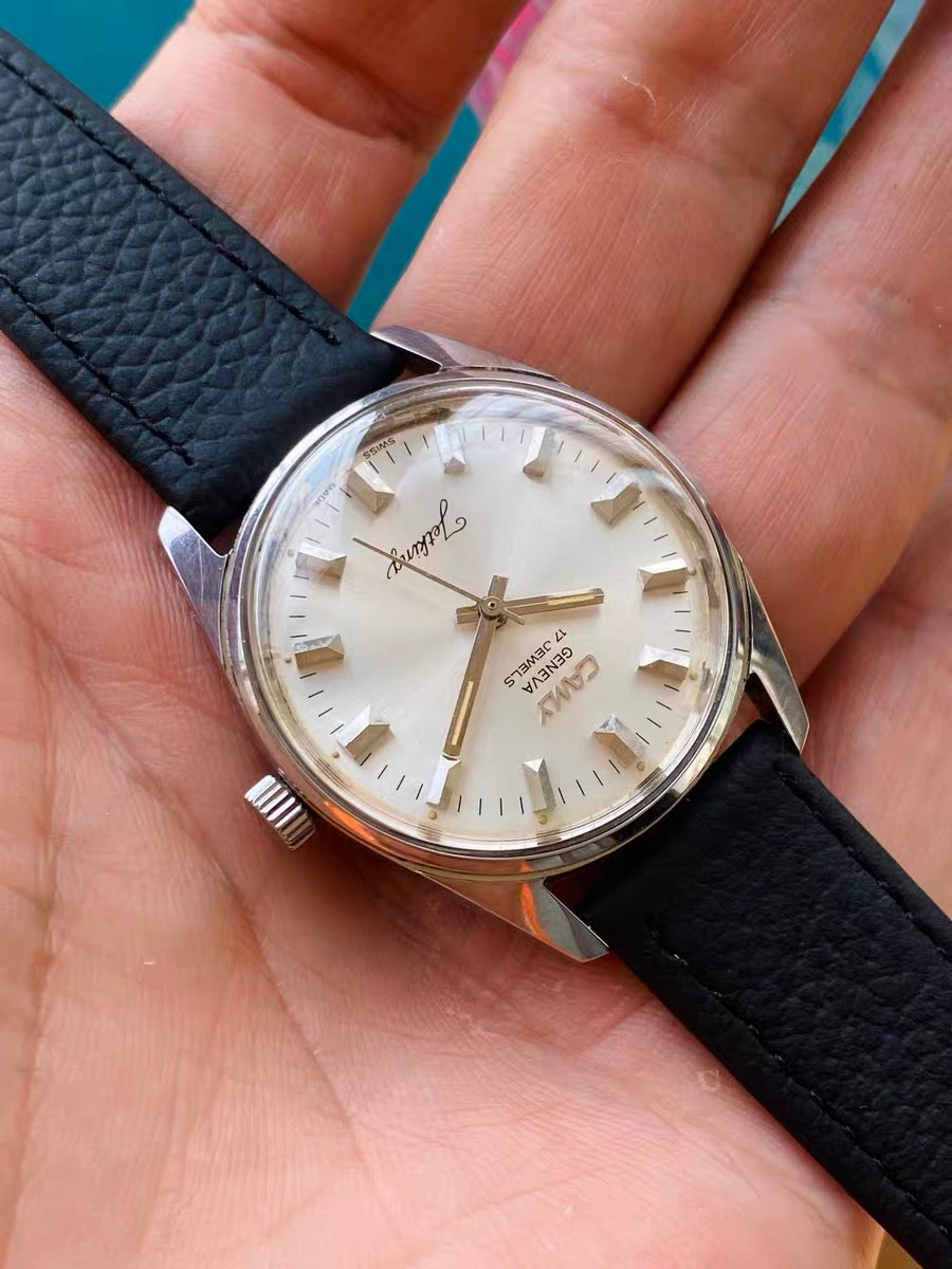 Camy Vintage Manual-Winding Watch ETA2750 17 Jewels 34mm 1970s 531-0200