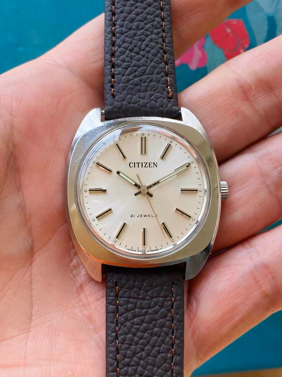 Citizen Vintage Manual-Winding Watch 21 Jewels 36.8mm 1970s 541-0178
