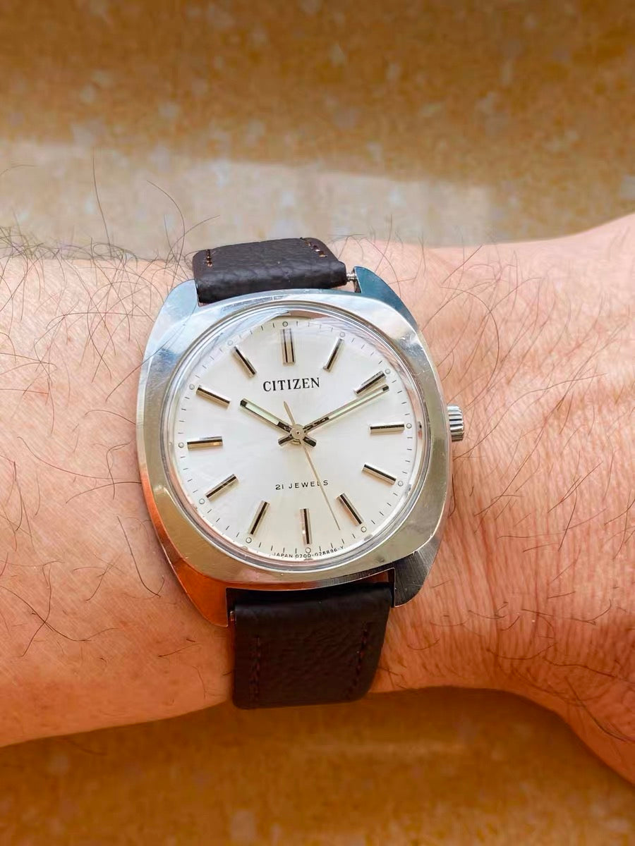 Citizen Vintage Manual-Winding Watch 21 Jewels 36.8mm 1970s 541-0178