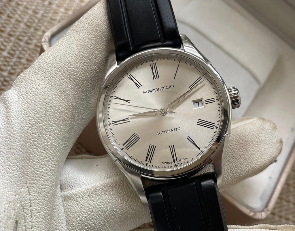 Swiss Made Hamilton Valiant Automatic Watch H-10 80-Hours 40mm 508-1300