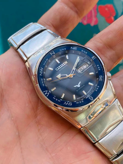 Citizen Vintage Automatic Watch 8200 Day Date 21 Jewels 38mm 519-0228