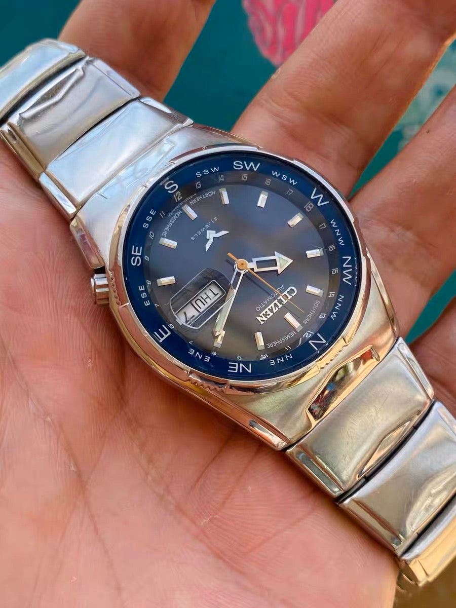 Citizen Vintage Automatic Watch 8200 Day Date 21 Jewels 38mm 519-0228