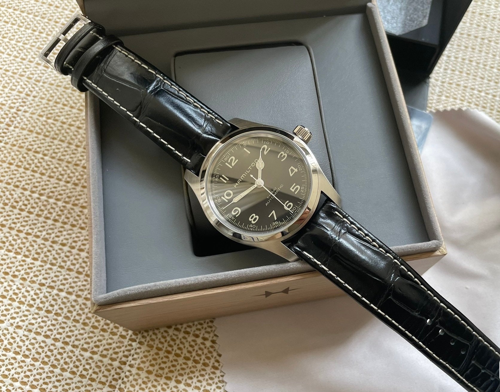 Hamilton Khaki Field Murph Automatic Interstellar Watch 42MM H70605732 Full Set 506-3200