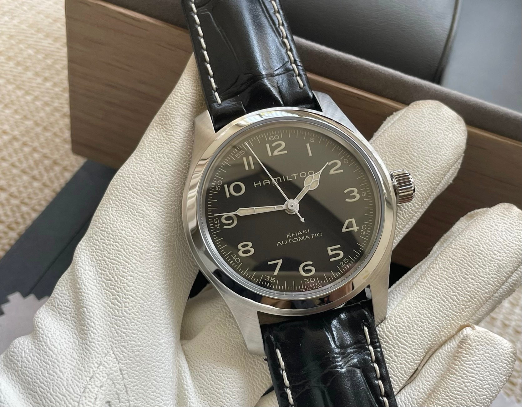 Hamilton Khaki Field Murph Automatic Interstellar Watch 42MM H70605732 Full Set 506-3200